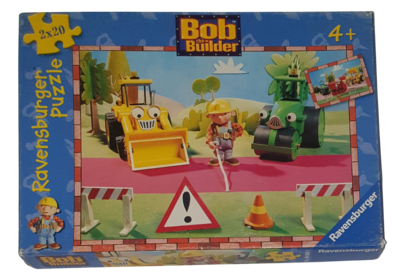 Ravensburger Puzzle 2 x 20 Teile Puzzle Bob der Baumeister beim Straßenbau 090303