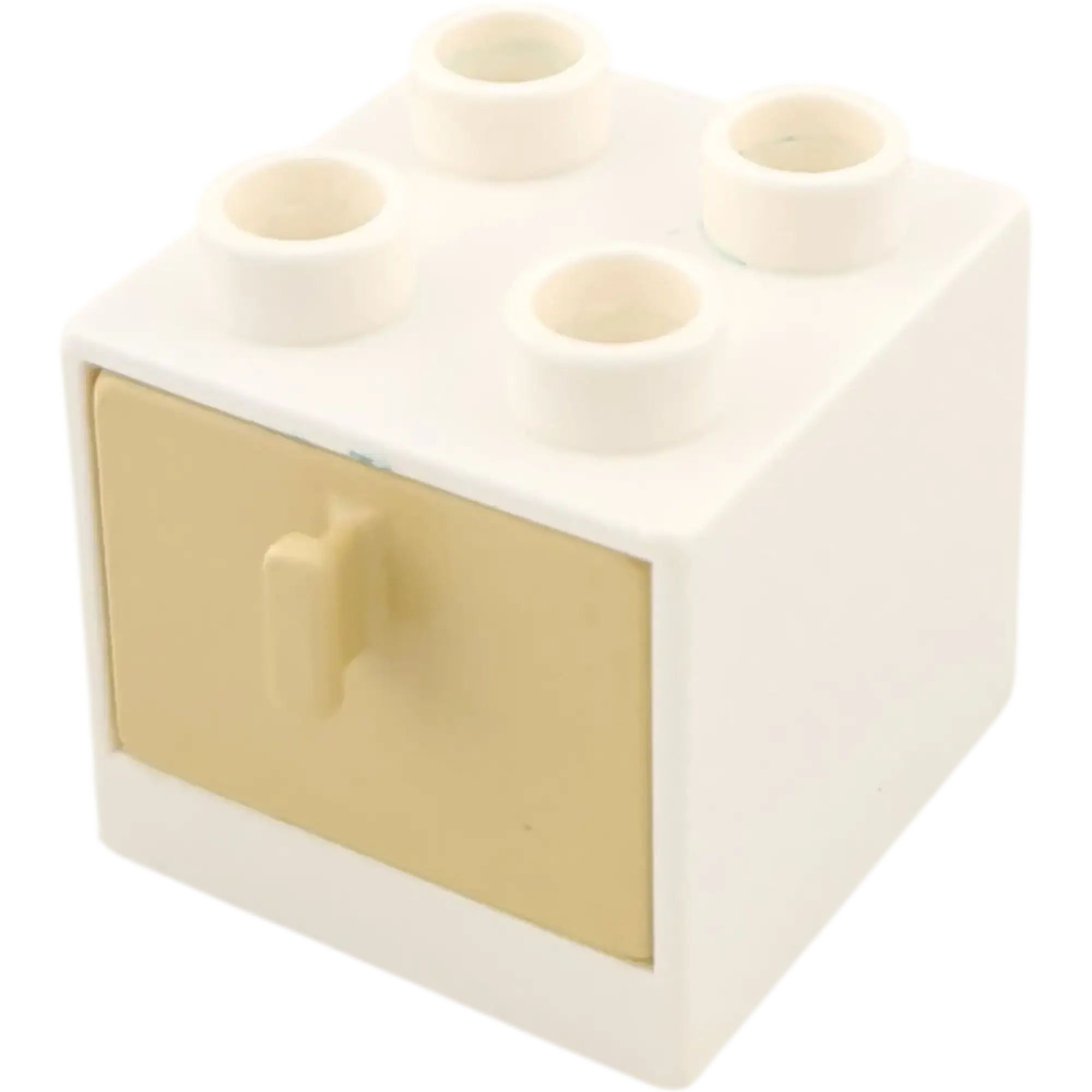 Lego Duplo 4890 Regal Schrank Weiß mit Schublade Beige