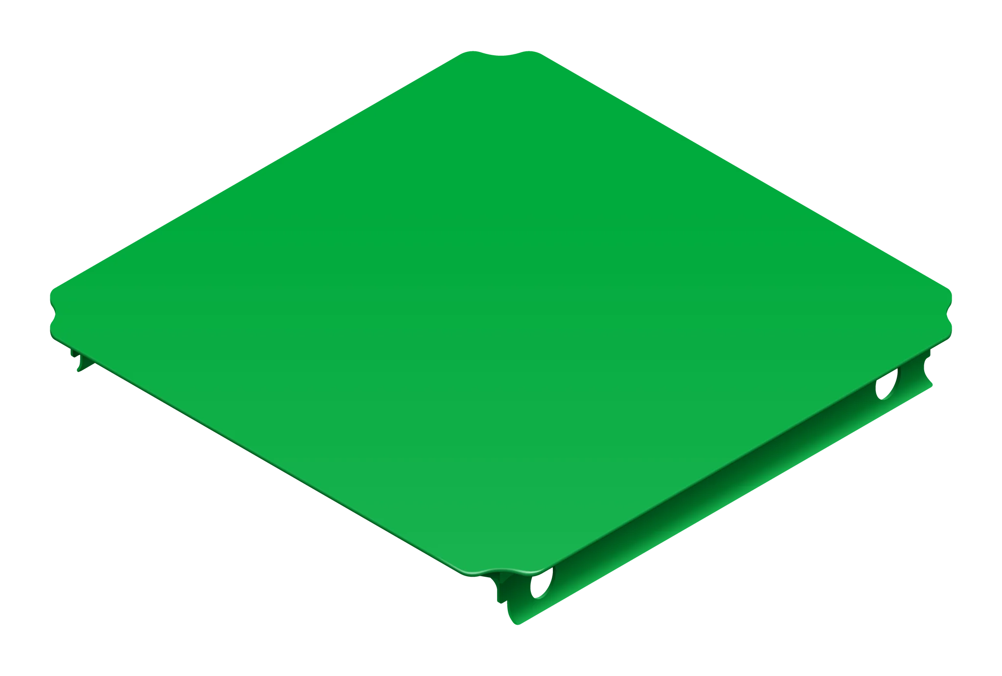 QUADRO Mini Platte 16 × 16 cm grün