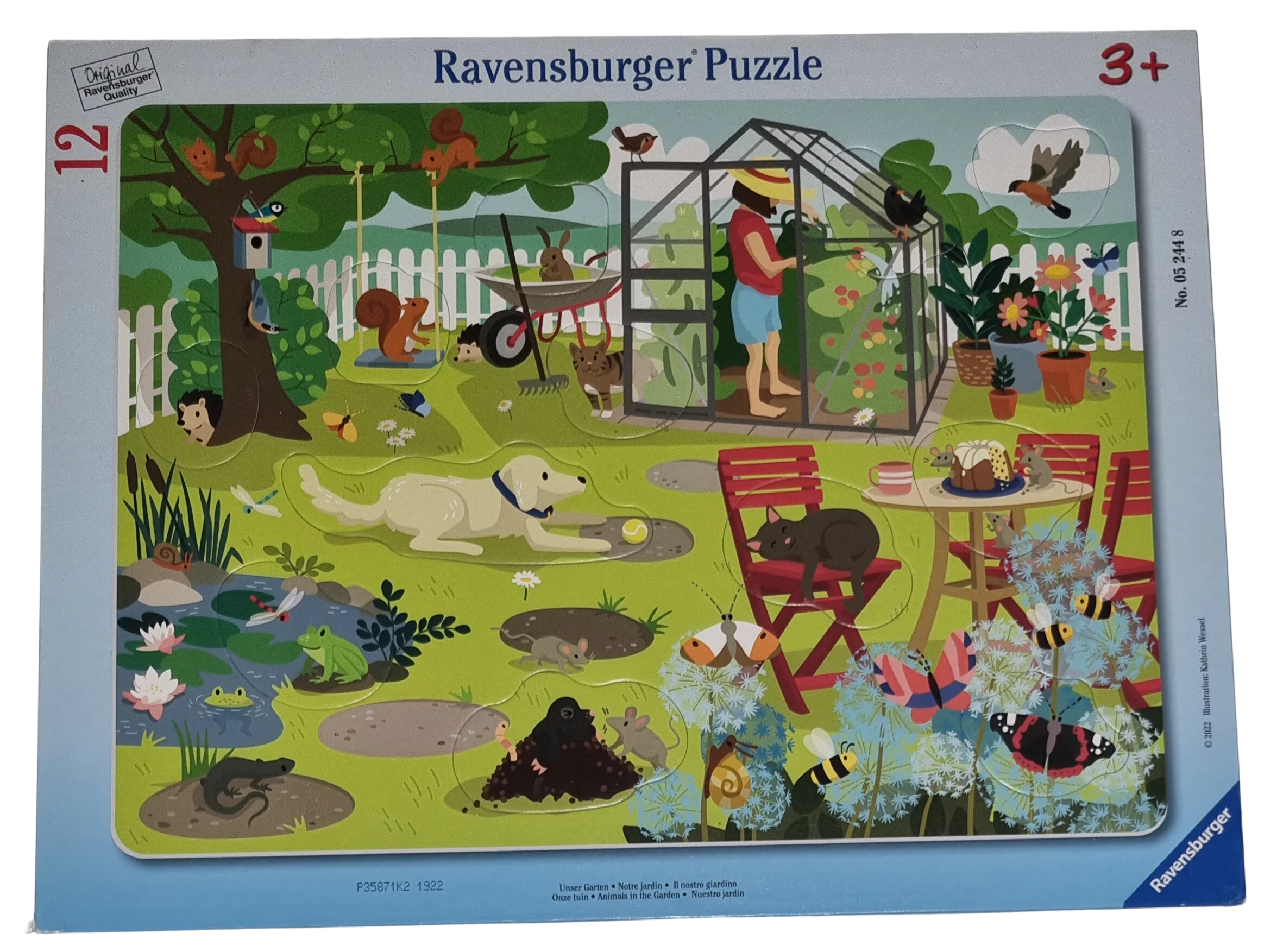 Ravensburger Grifflochpuzzle Unser Garten 12 Teile 052448