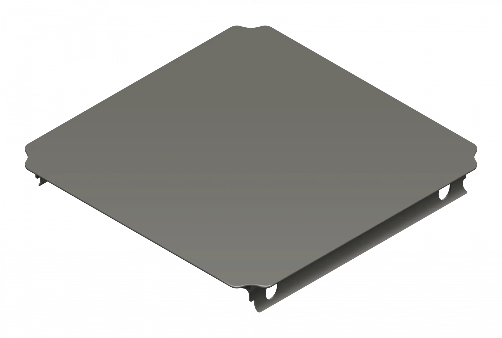 QUADRO Platte 8 × 8 cm Schwarz