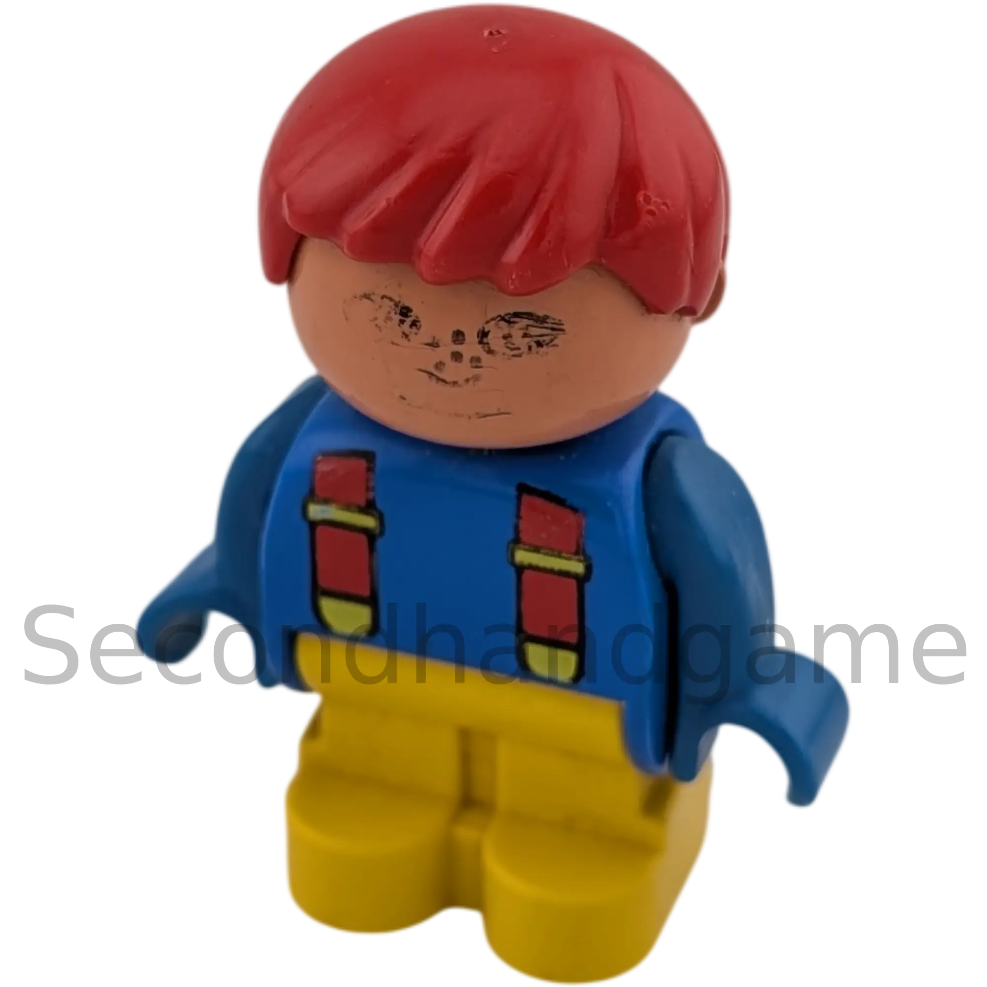 Lego Duplo Junge mir roten Haaren und Hosenträger B-Ware