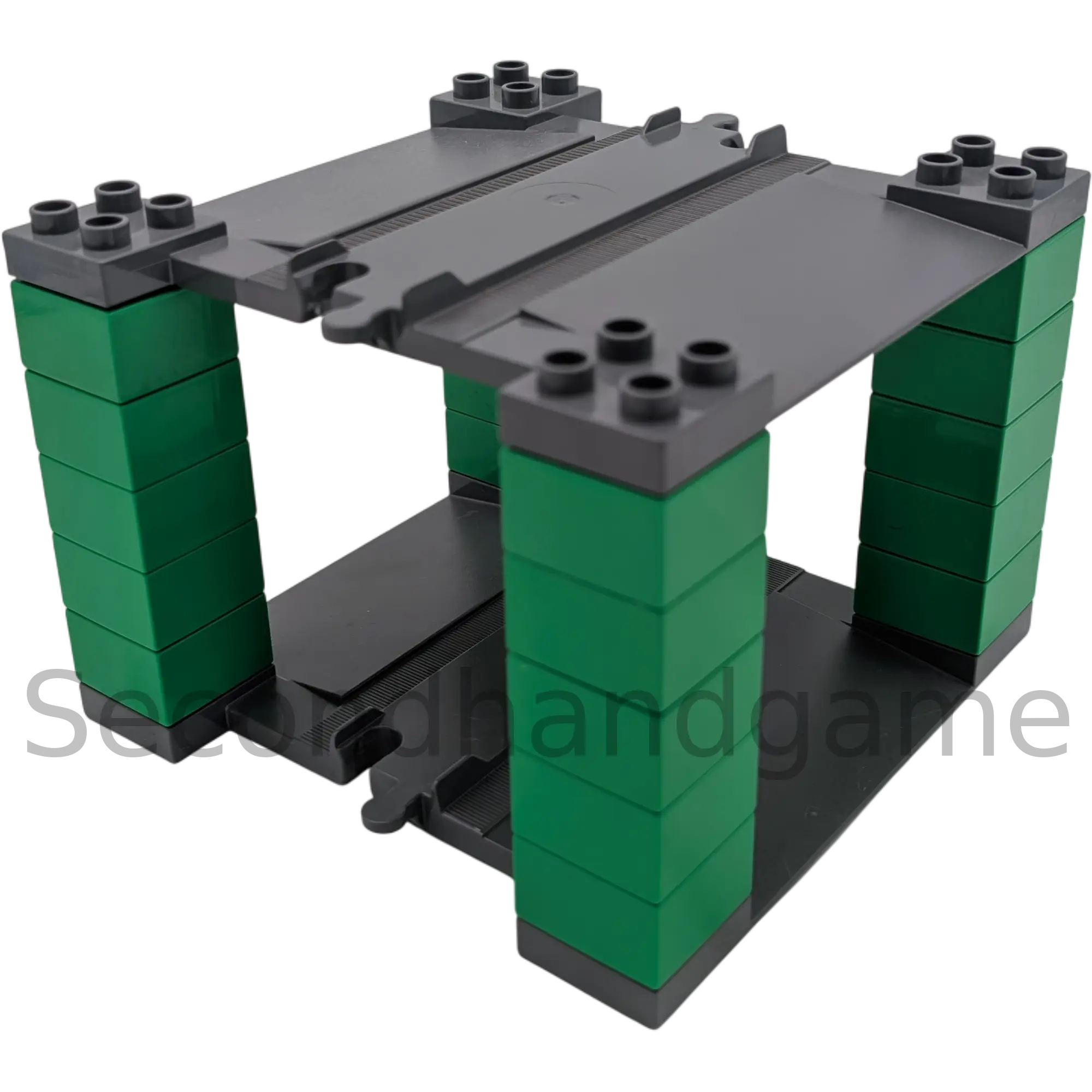 Lego Duplo Waschstraße Parkhaus Brücke Garage Grau Mittelgrün