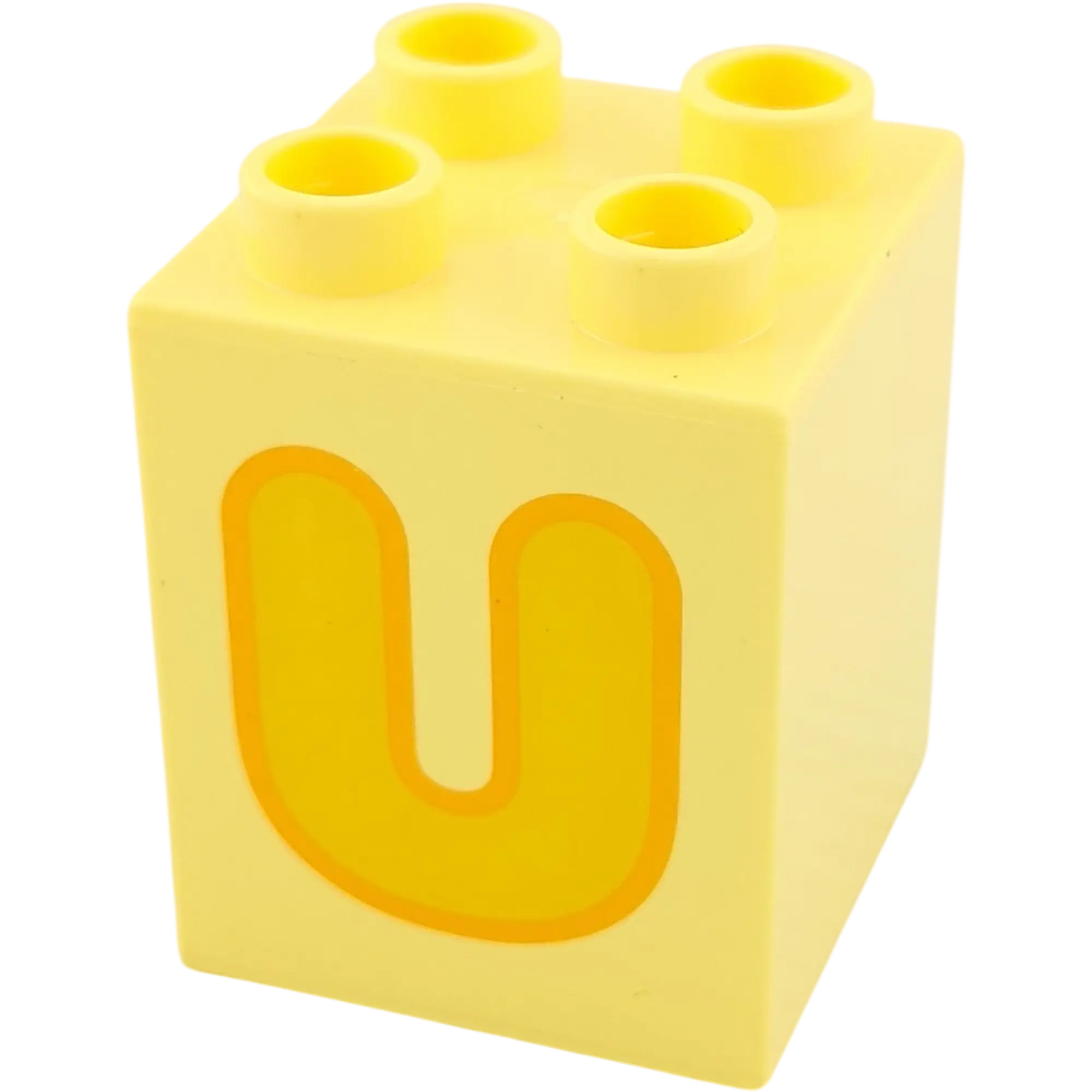 Lego Duplo 2x2x2 Stein Hellgelb Buchstabe U Gelb
