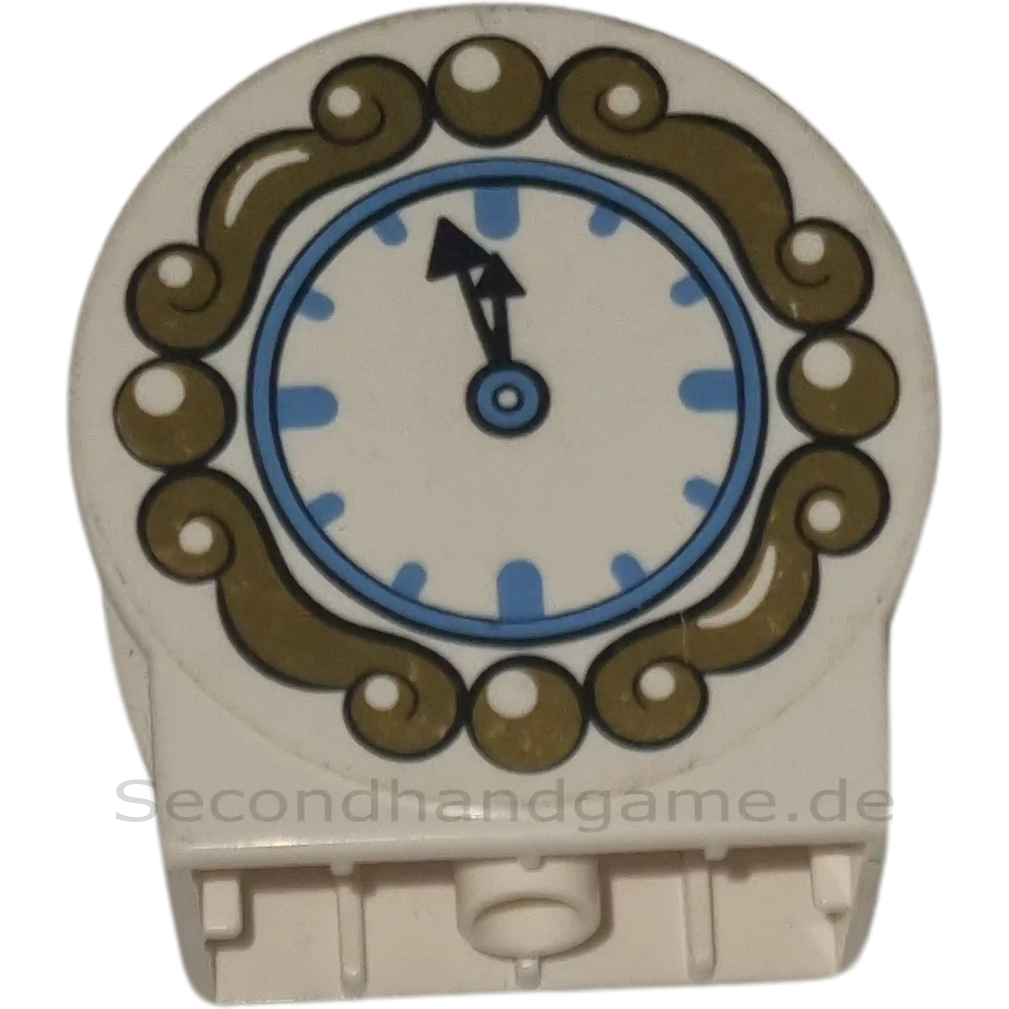 Lego Duplo 14222 Rund Weiß Uhr Gold Blau