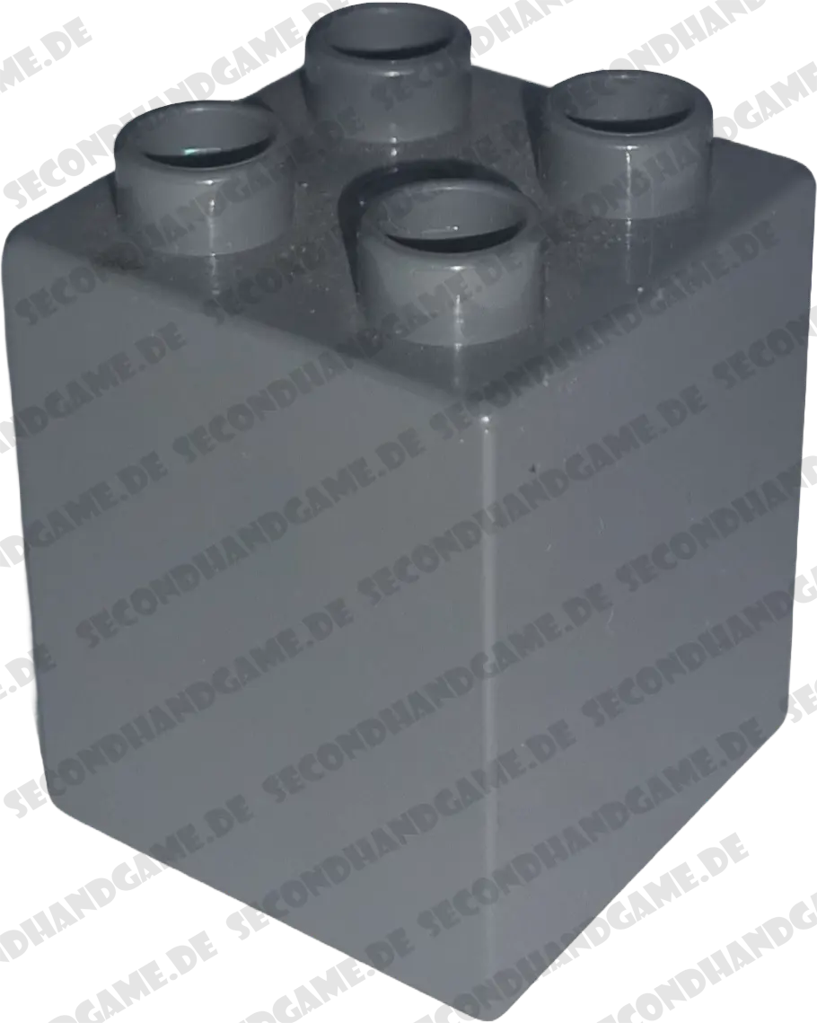 Lego Duplo 2x2x2 Doppelstein Grau