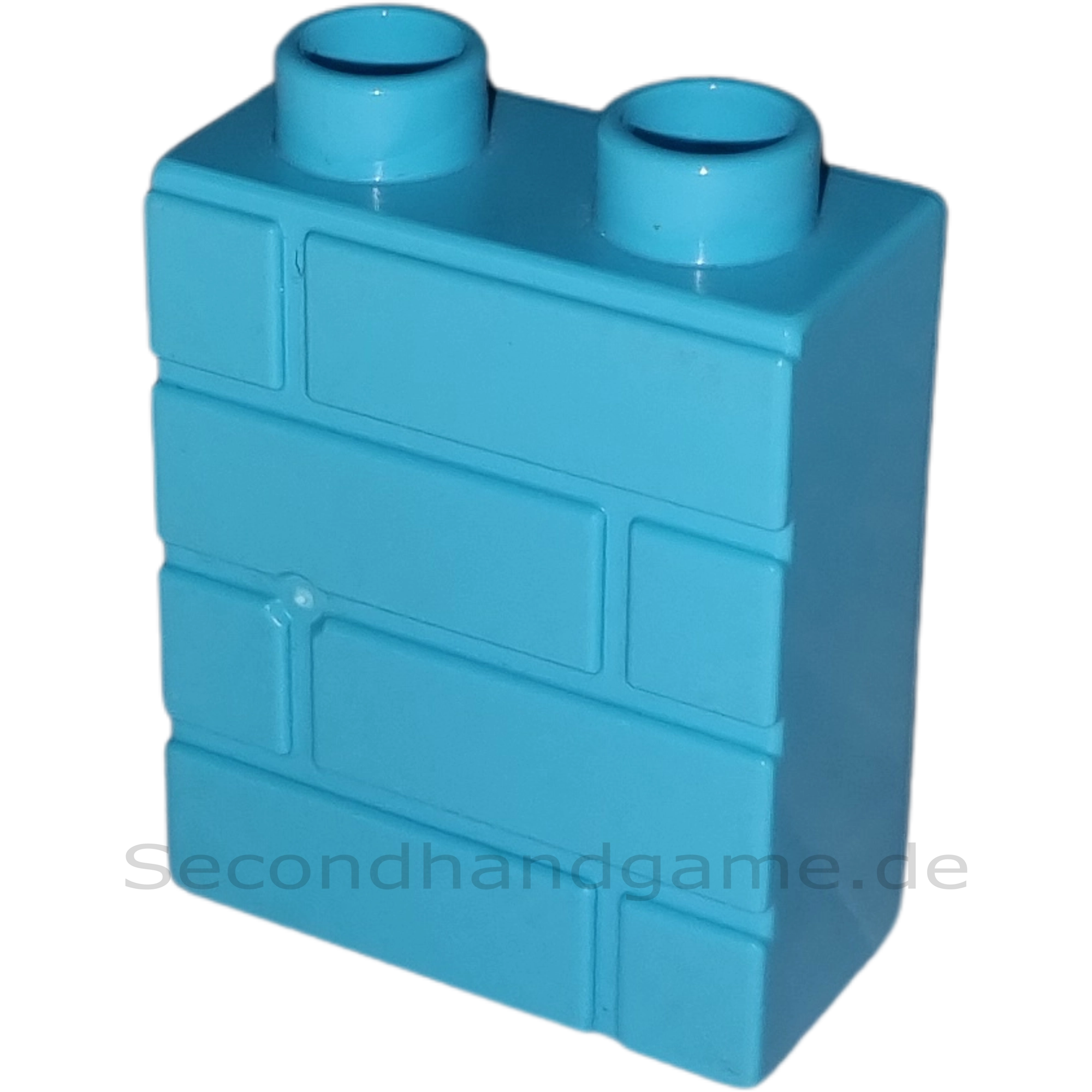 Lego Duplo 4066 Stein 1x2x2 Azur Mauer Rückseite Regal