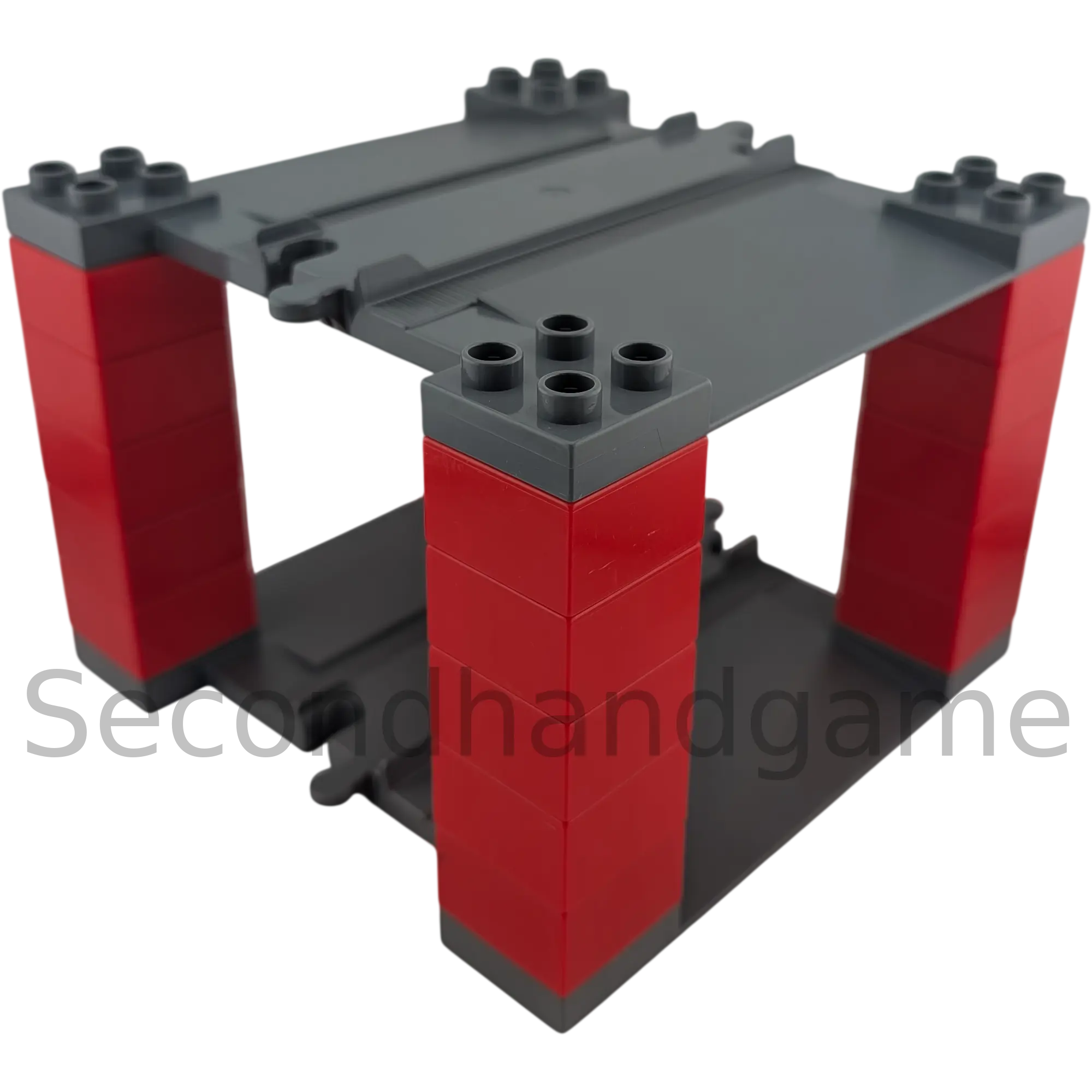 Lego Duplo Waschstraße Parkhaus Brücke Garage Grau Rot