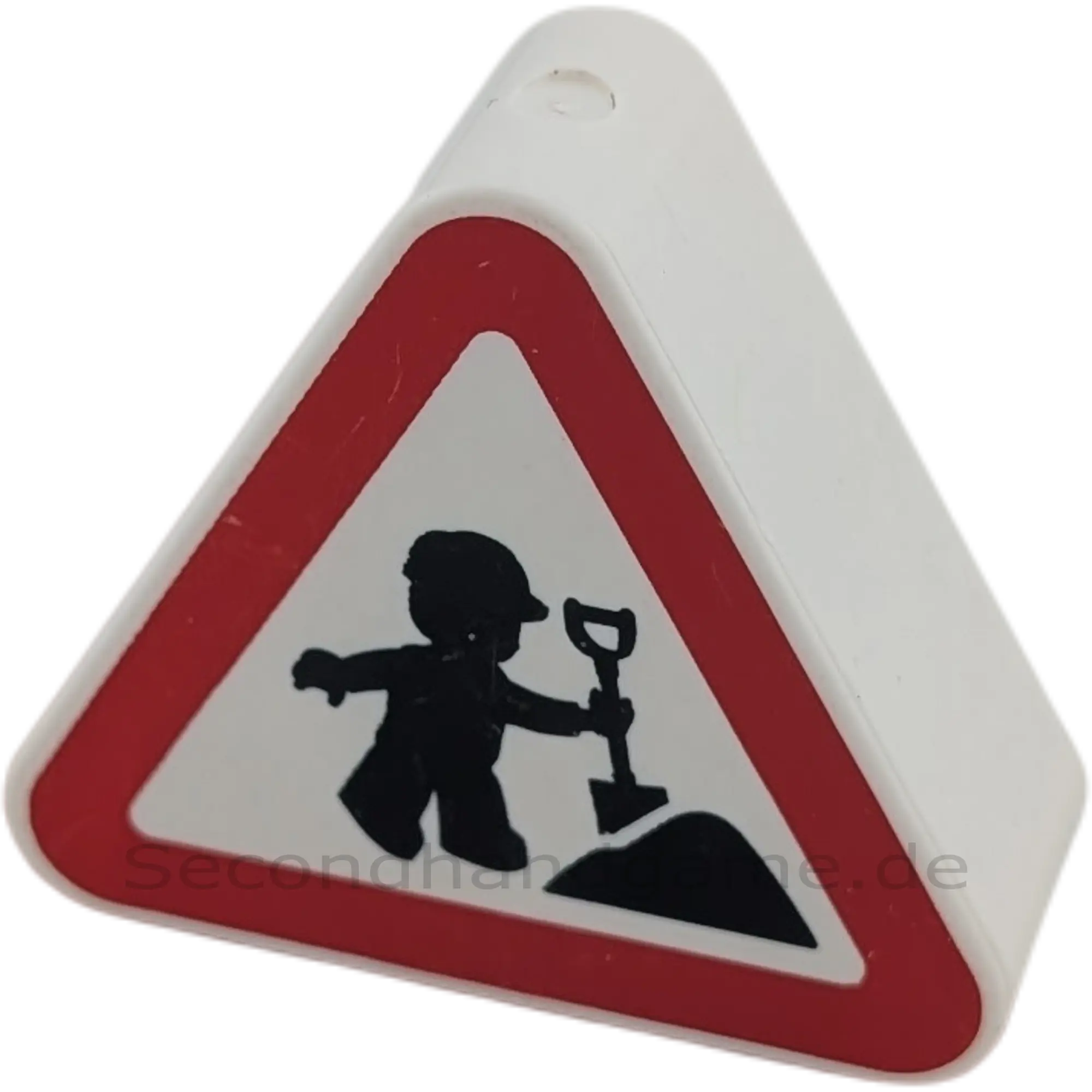 Lego Duplo 42025 Schild Dreieck Rot Weiß mit Baustellenkind