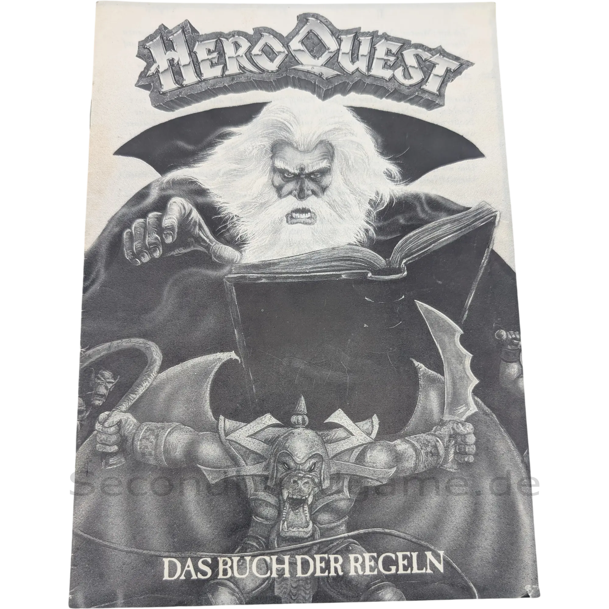 MB Hero Quest Master Ersatzteil Buch der Regeln