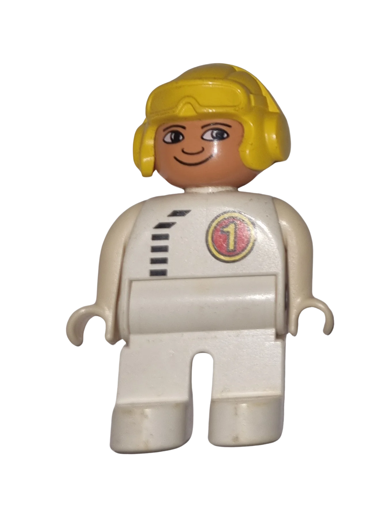 Lego Duplo Figur Mann 47394 Pilot Team Rot 1 Rennsport