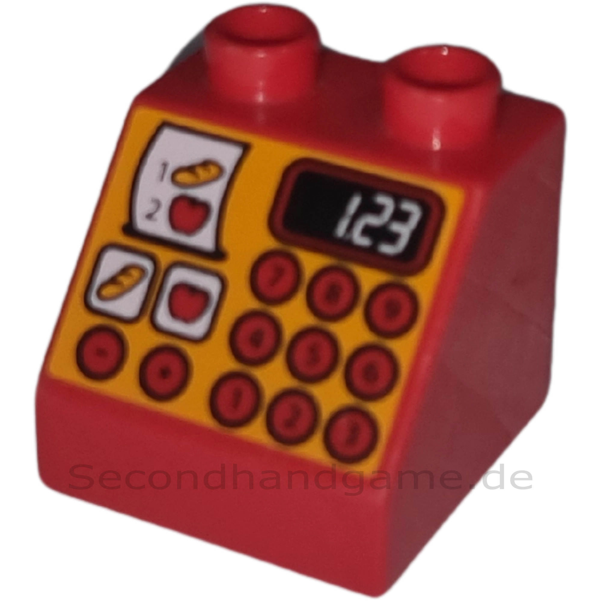 Lego Duplo 6474 Schrägstein 2x2x1 Rot Kasse