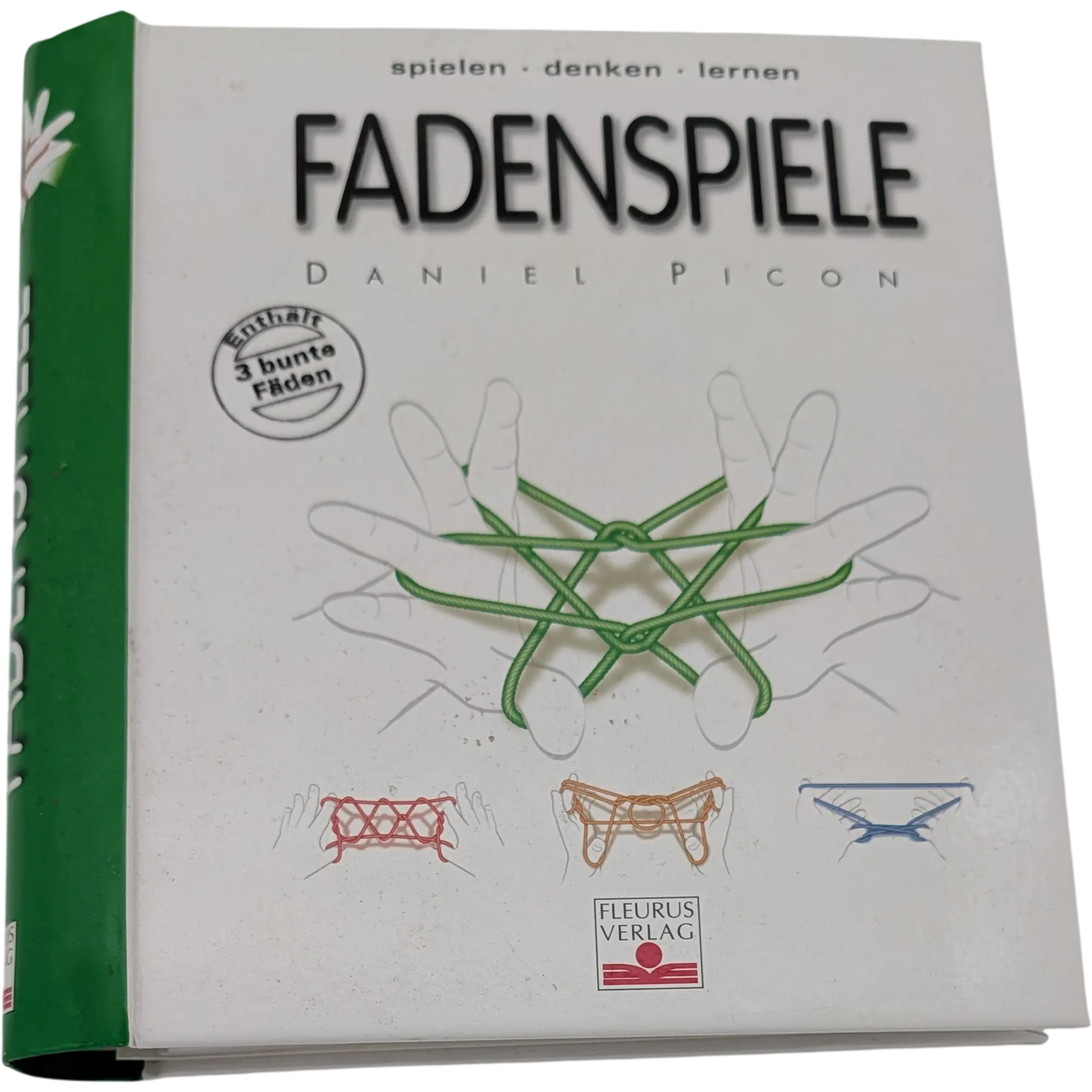 Fleurus Verlag Fadenspiele enthält 3 bunte Fäden