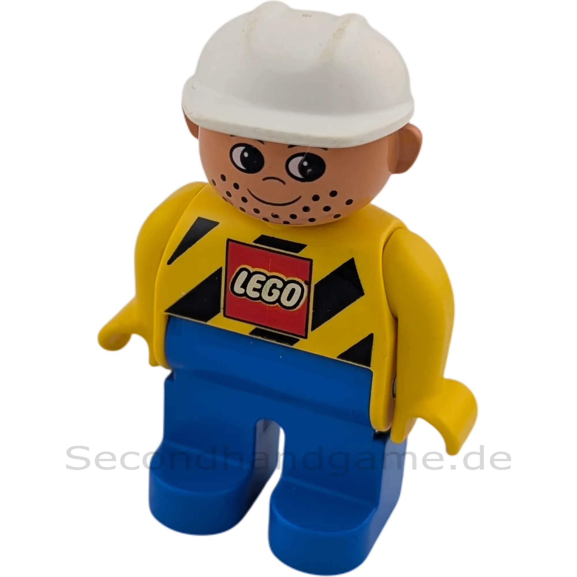 Lego Duplo 4555 Figur Mann Bauarbeiter mit Lego Hemd und Helm