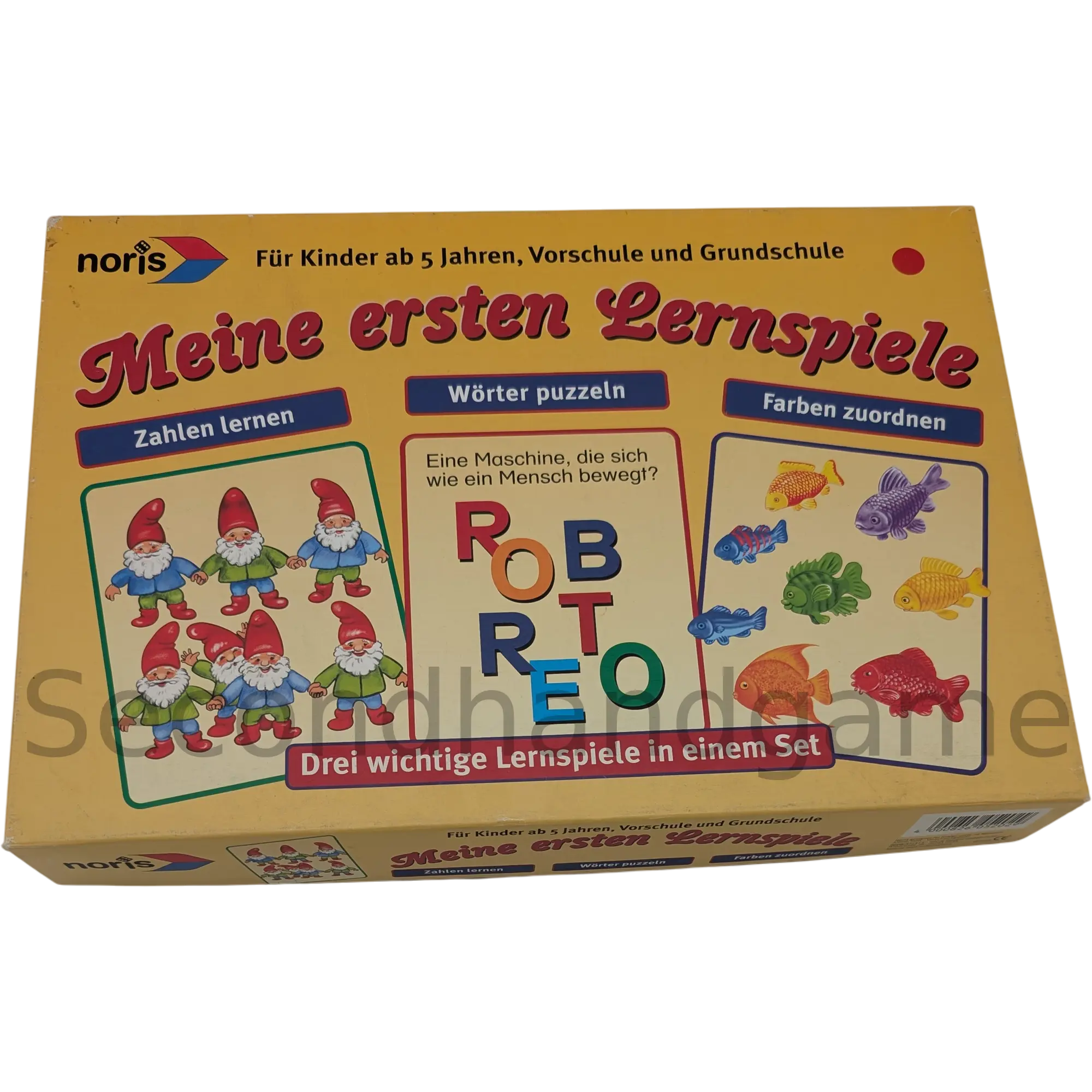 Noris Meine ersten Lernspiele 6075202 Zahlen lernen, Wörter puzzeln, Farben zuordnen
