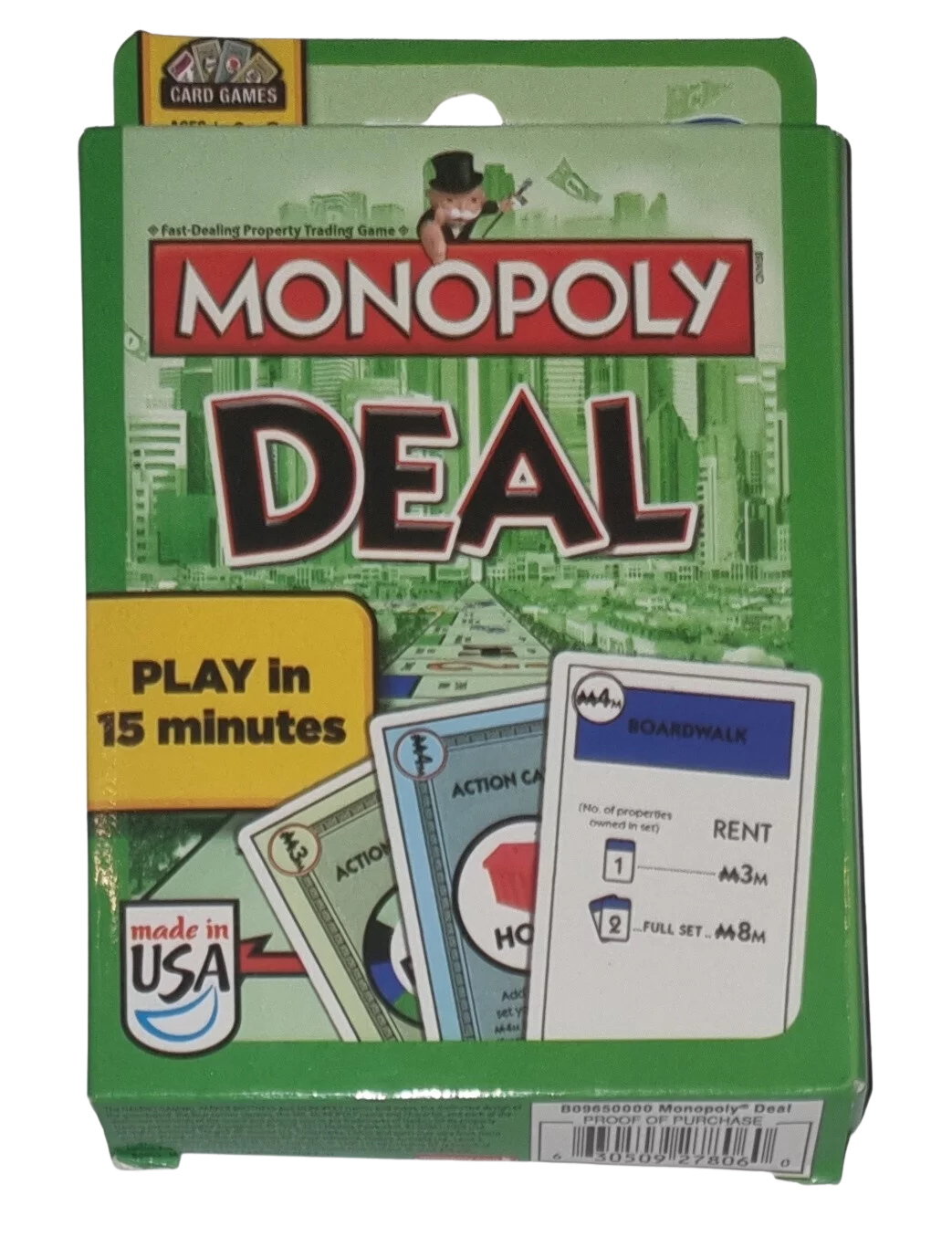 Parker Monopoly Deal Grüne Version Sprache Englisch