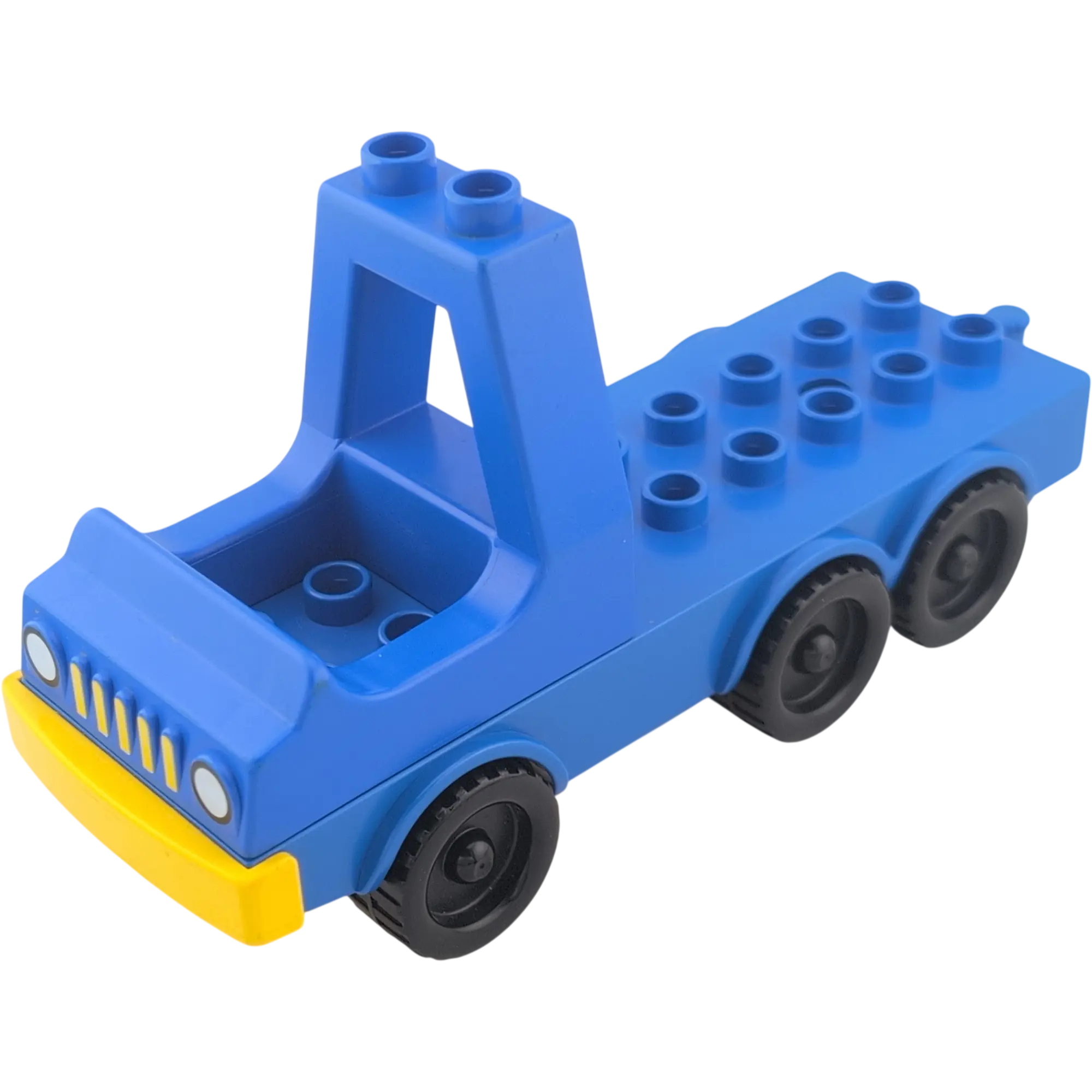 Lego Duplo Anhänger Blau Gelb Abschleppanhänger offen 2x8