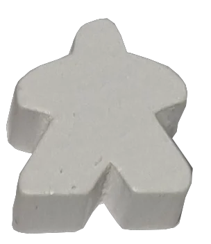 Carcassonne Ersatzfigur Farbe Weiß