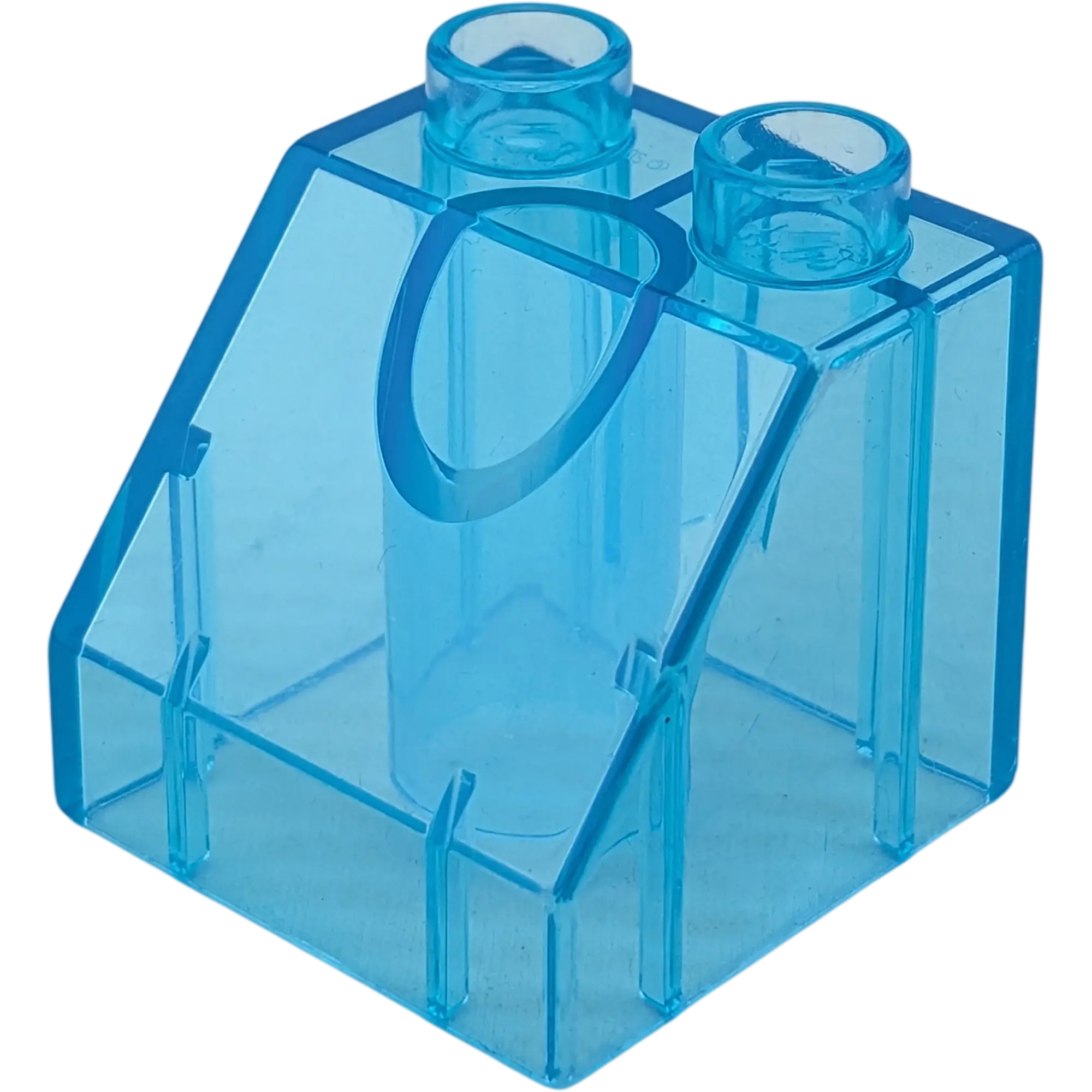 Lego Duplo 1x2 Schrägstein Dachstein 6474 Transparent Hellblau Wasserstein
