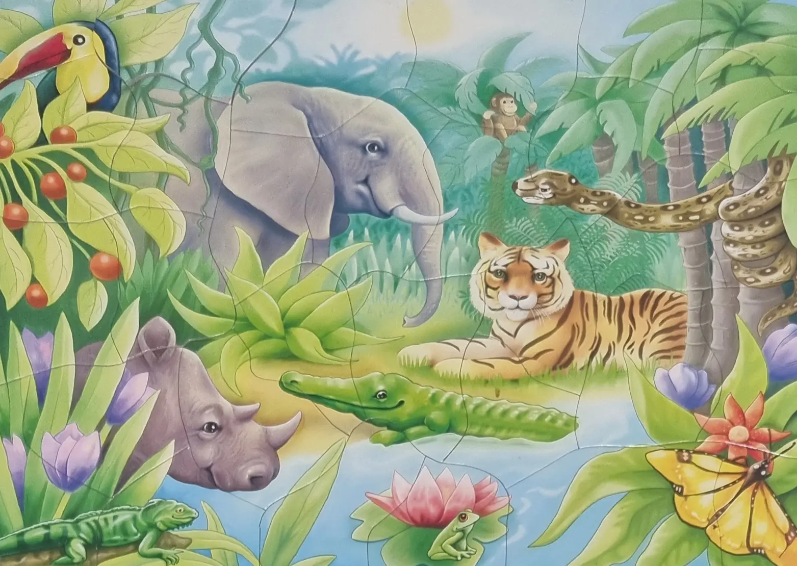 ASS Rahmenpuzzle Dschungel-Tiere 31 Teile