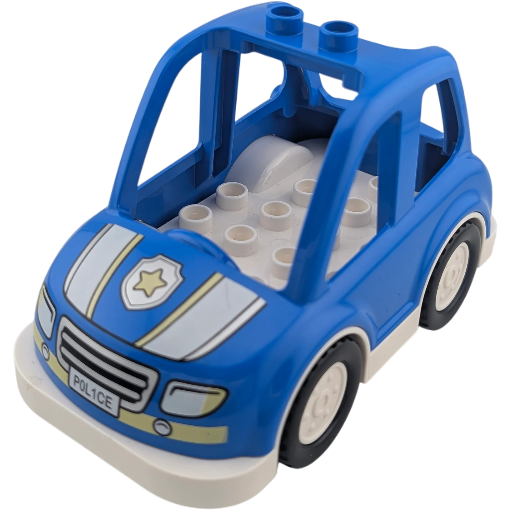 Lego Duplo Polizeiauto Groß Blau Weiß gelber Stern