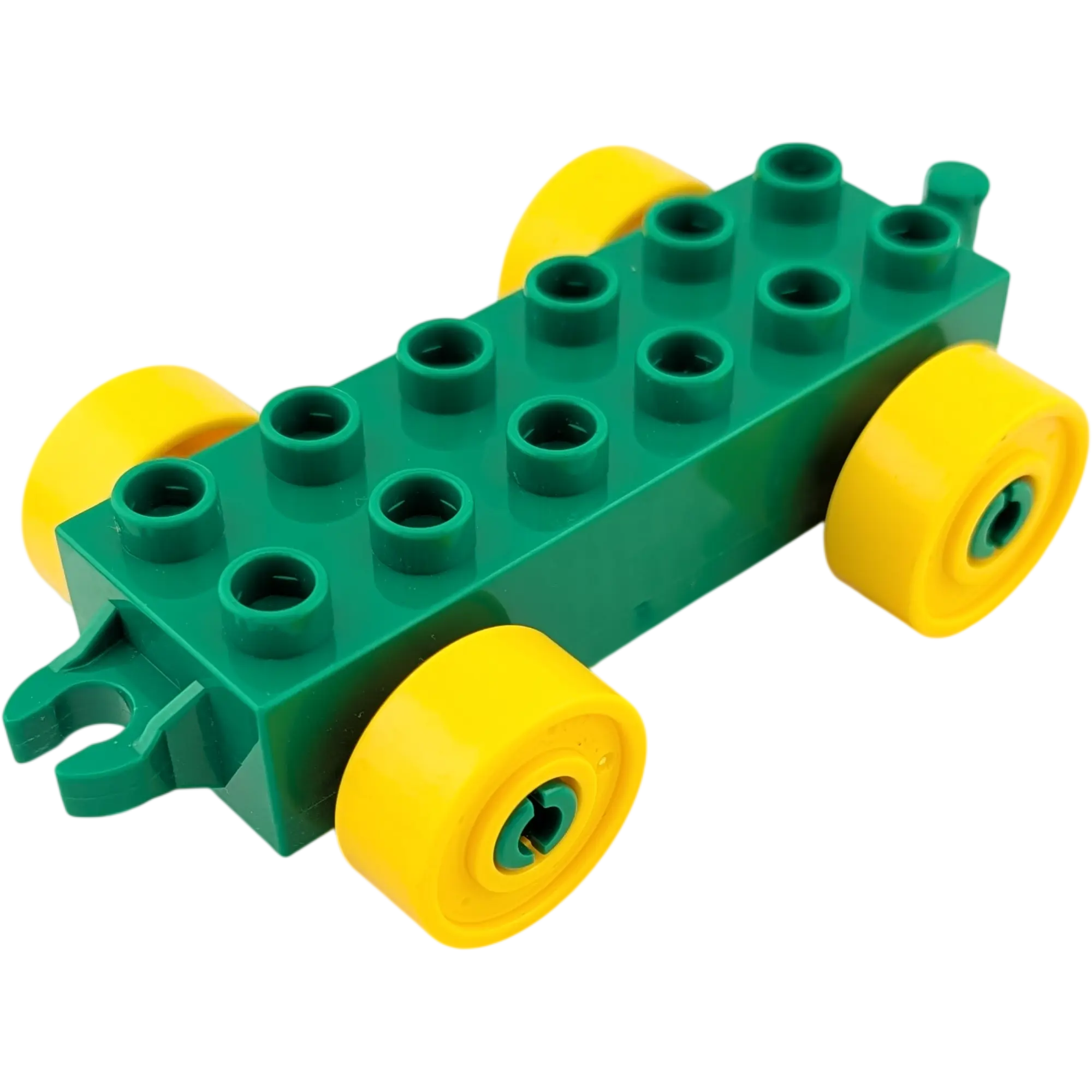 Lego Duplo Eisenbahn Anhänger Dunkelgrün Gelbe Räder 11248