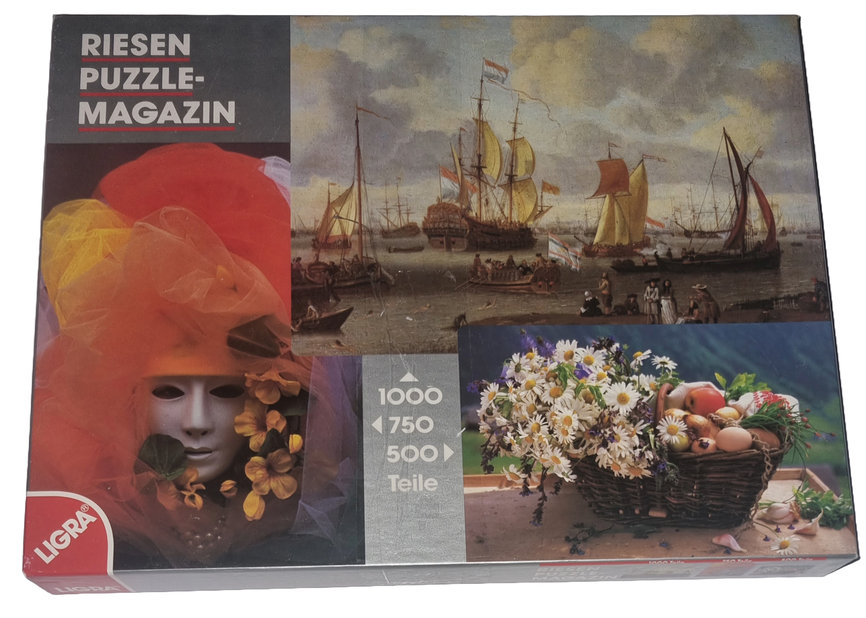 Ligra 500, 750, 1000 Teile Riesen Puzzle Magazin 