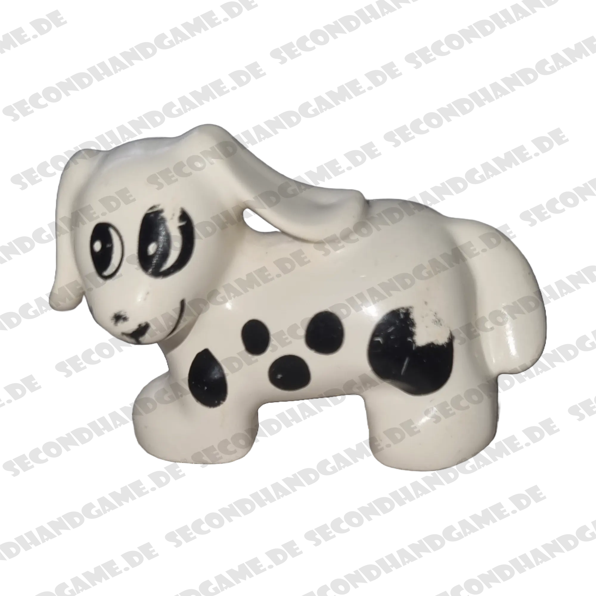 Lego Duplo Hund Dalmatiner Weiß Schwarz B-Ware