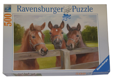 Ravensburger Premium Softclick Puzzle 500 Teile Friedliche Pferde 145669