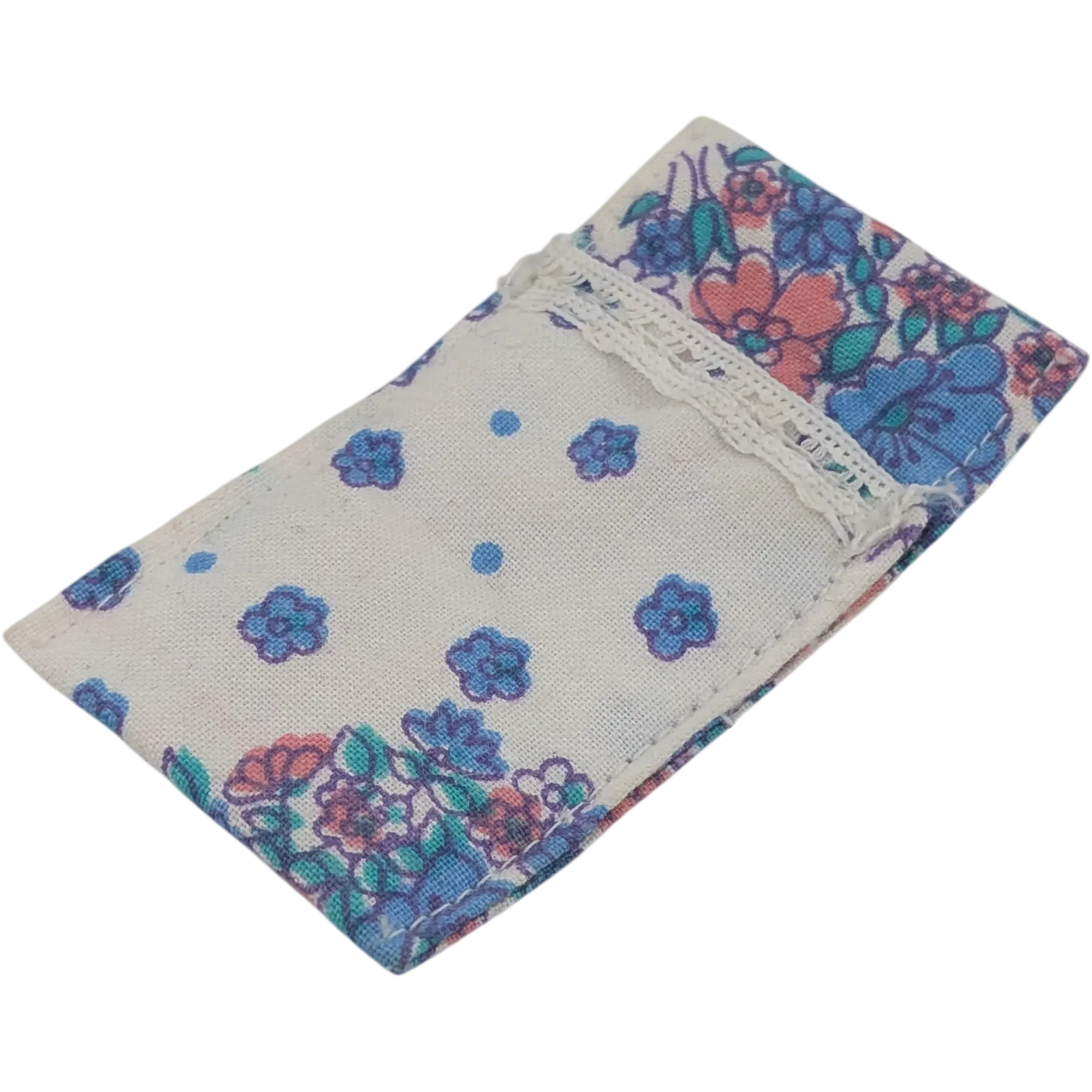 Lego Duplo Stoff Schlafsack für Bett oder Kinderwagen Größe ca. 8x4cm Weiß mit Blumen