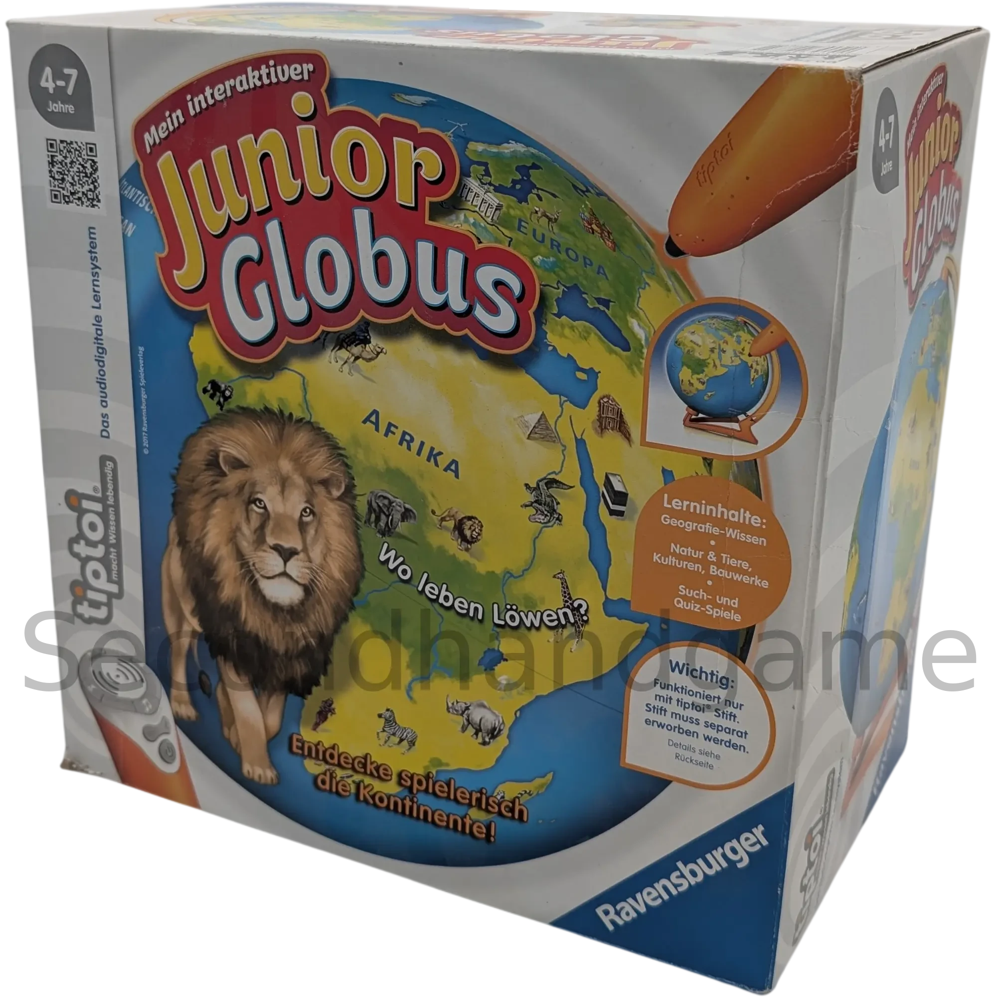 Ravensburger tiptoi Lernspiel Mein interaktive Junior Globus 005581, ab 4 Jahren