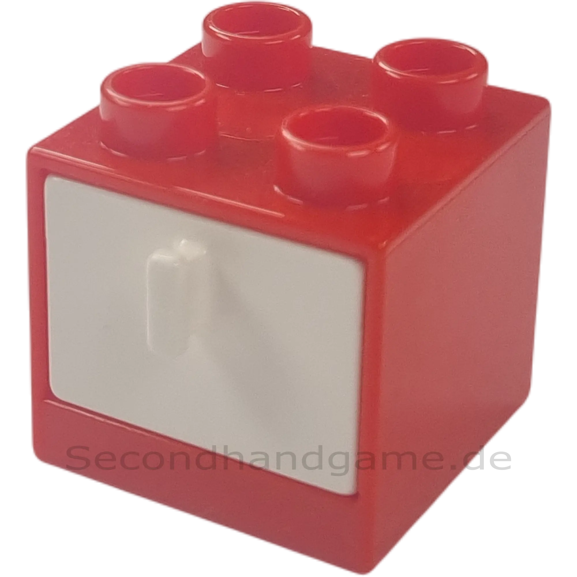 Lego Duplo 4890 Regal Schrank Rot mit Schublade Weiß