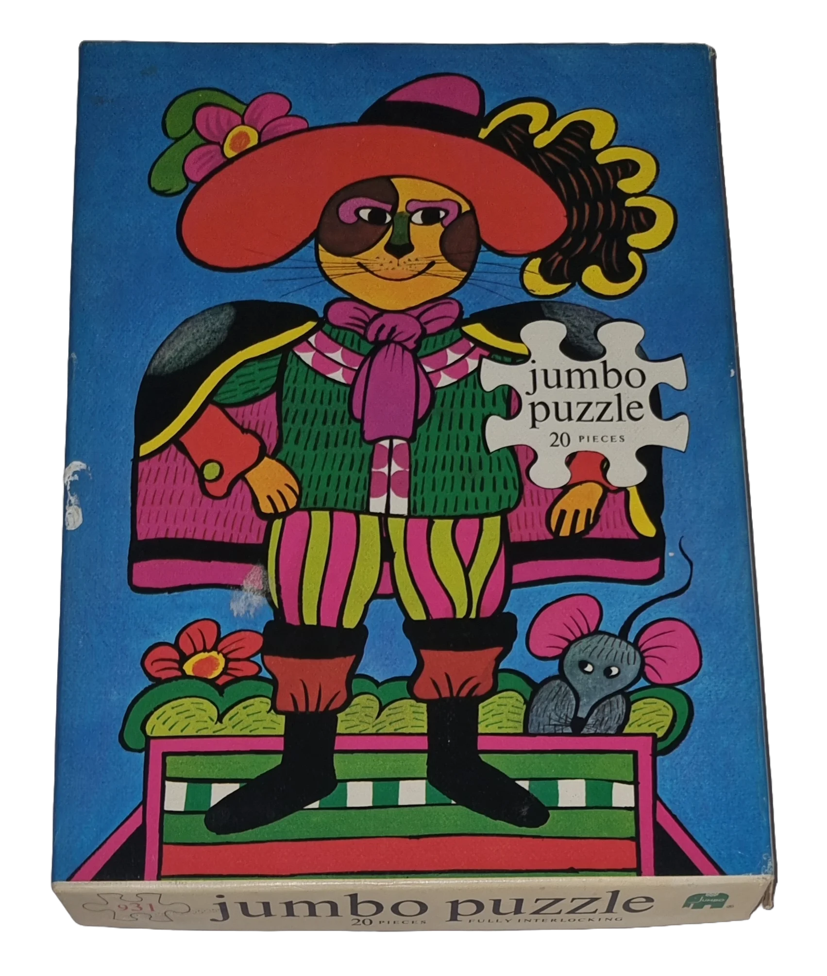 Jumbo Puzzle Fully Interlocking 931 gestiefelter Karter