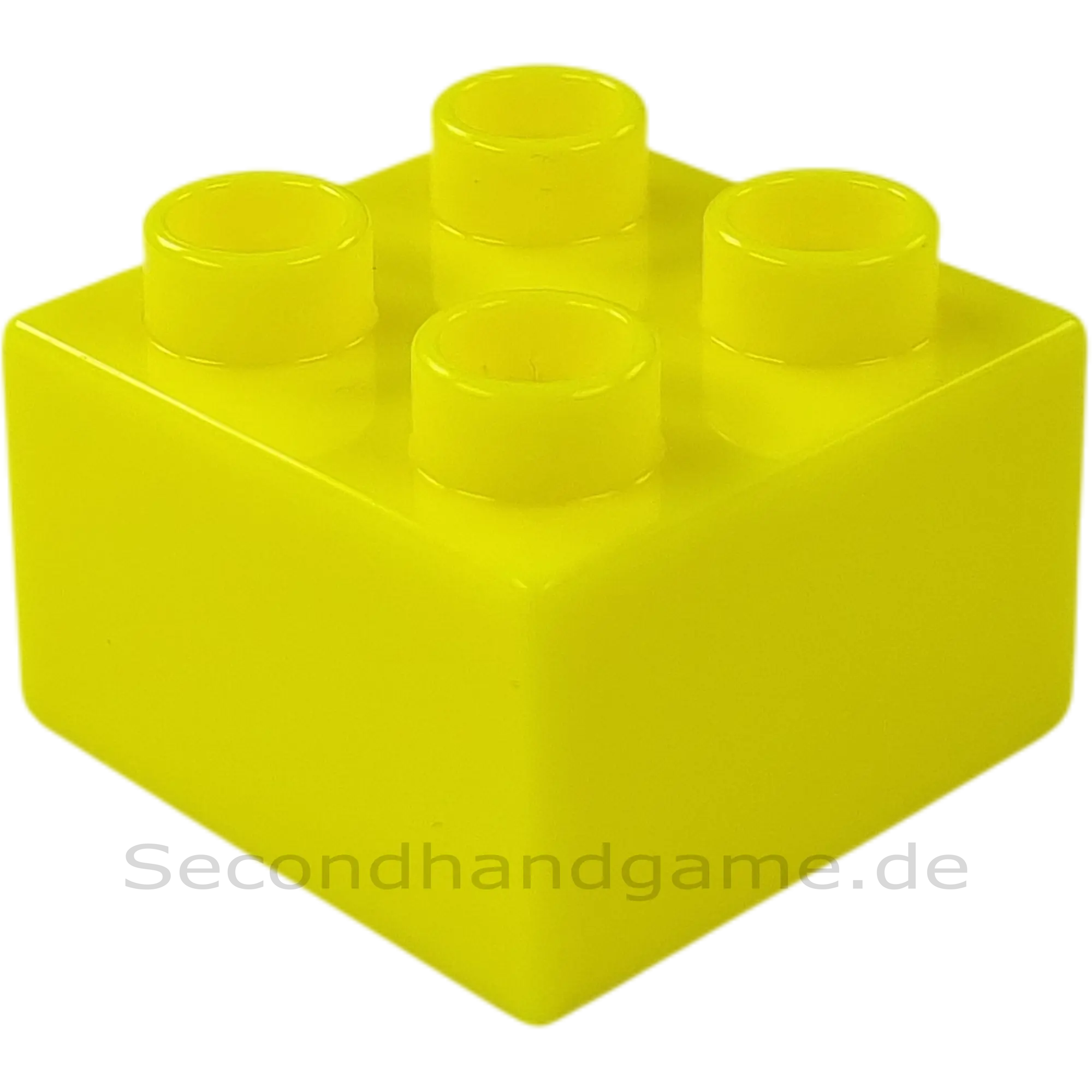 Lego Duplo 2x2 Stein 3437 Neongelb