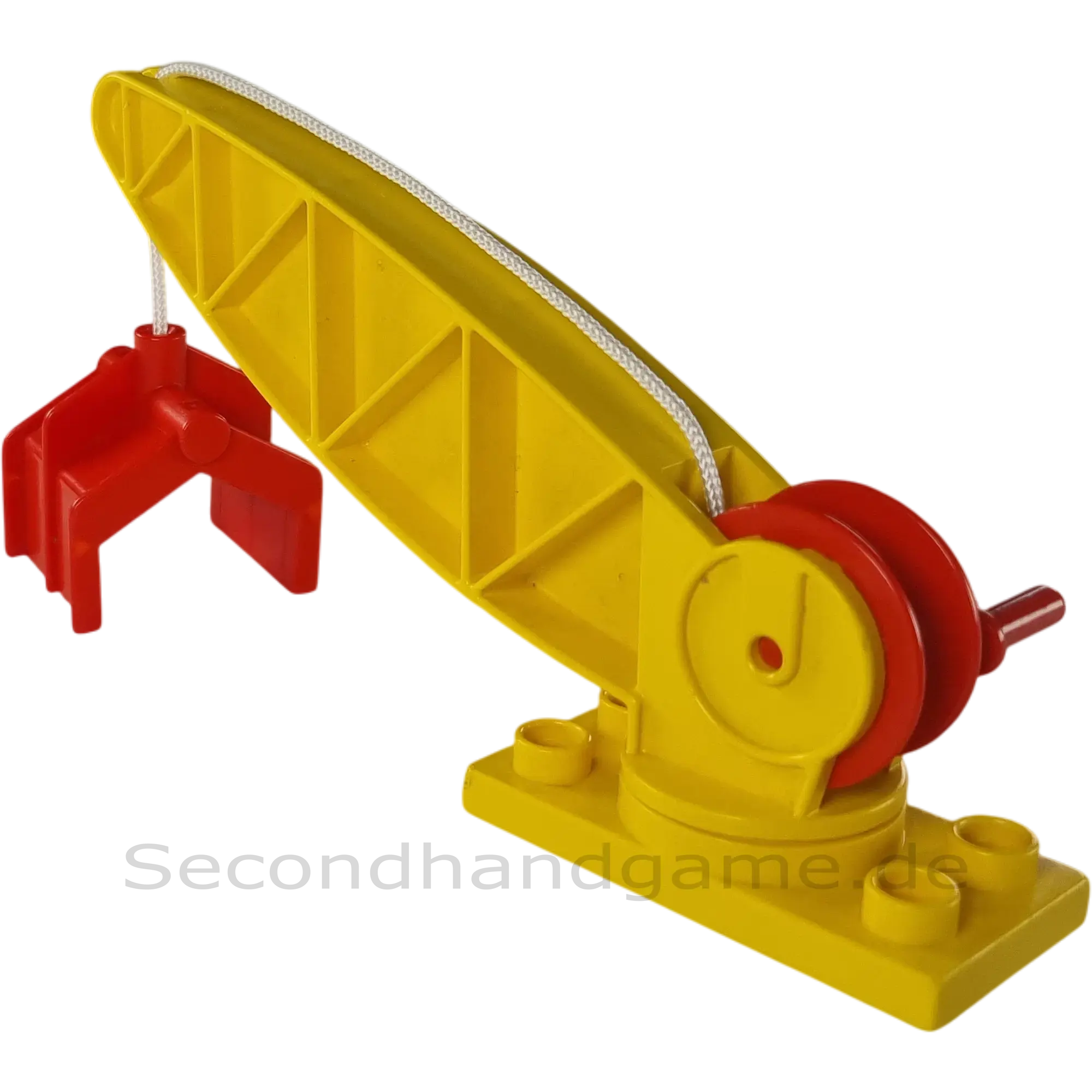 Lego Duplo 4567 Kran Arm Ausleger Gelb mit Schnurrolle