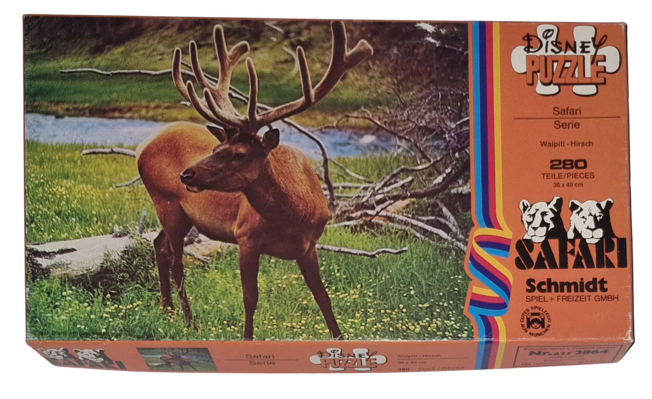Schmidt Disney Puzzle Safarie Puzzle 6252864 Waipiti Hirsch 280 Teile