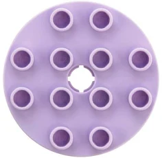 Lego Duplo 98222 Platte Rund mit Loch 4x4 Helllila Lavendel