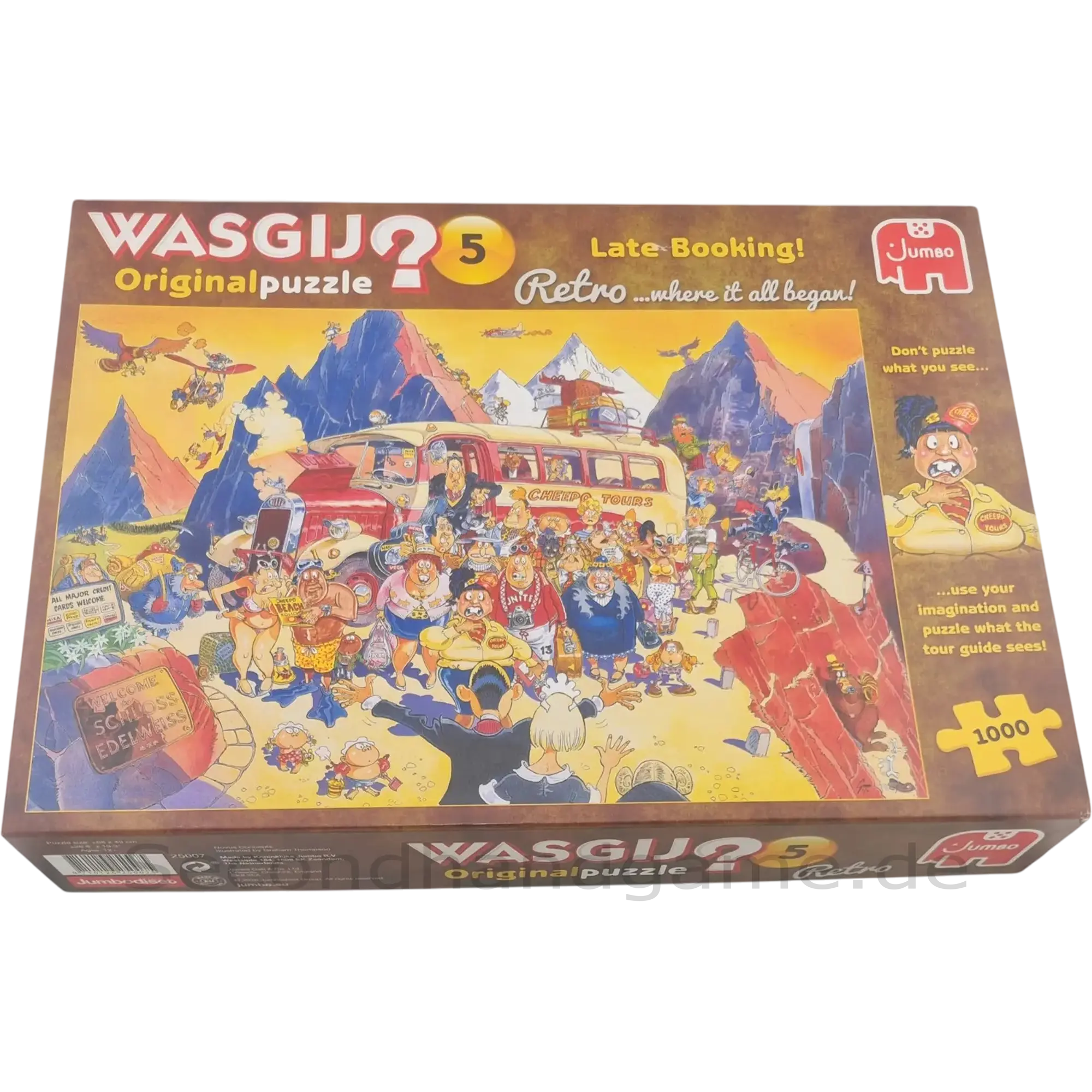 Jumbo Puzzle Wasgij? Original 5 Late-Booking! Retro 1000 Teile 25007, ab 12 Jahren
