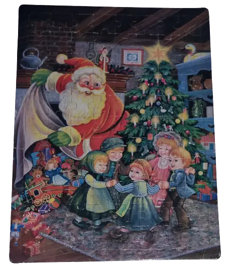 XXL Rahmenpuzzle 88 Teile Weihnachtspuzzle Weihnachtsmann