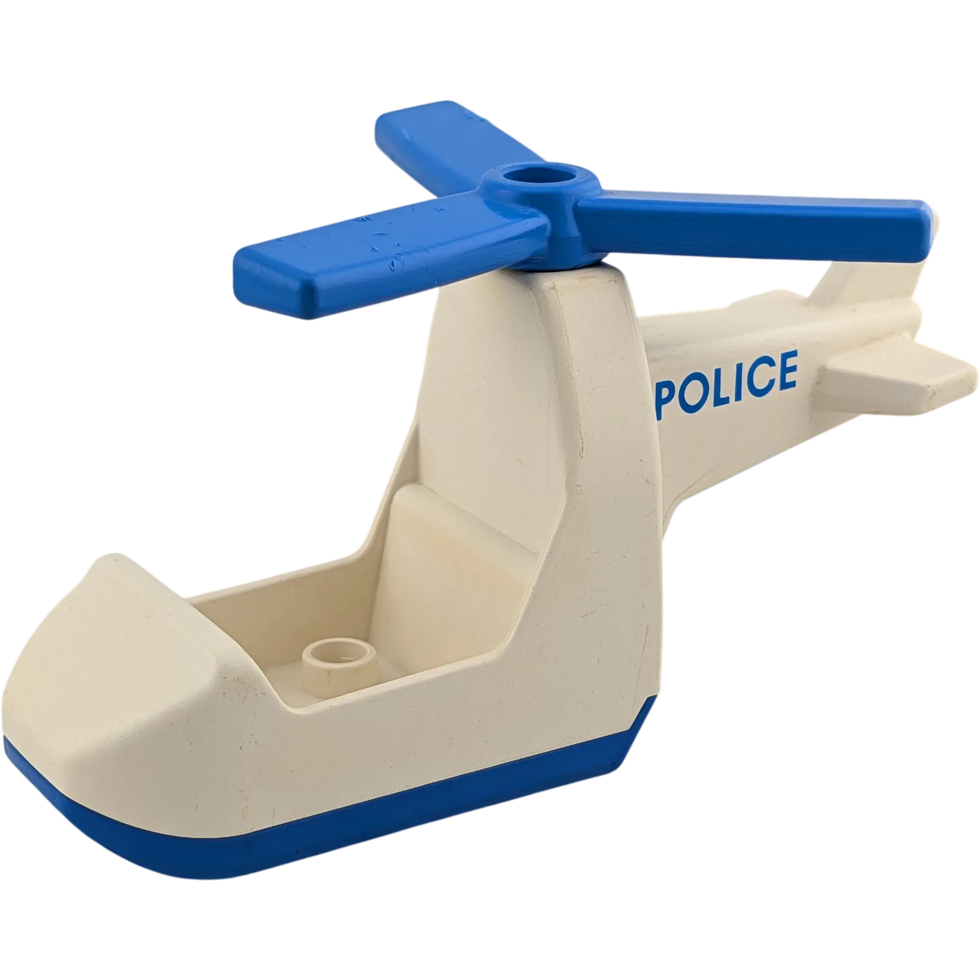 Lego Duplo Polizei Hubschrauber Weiß Blau