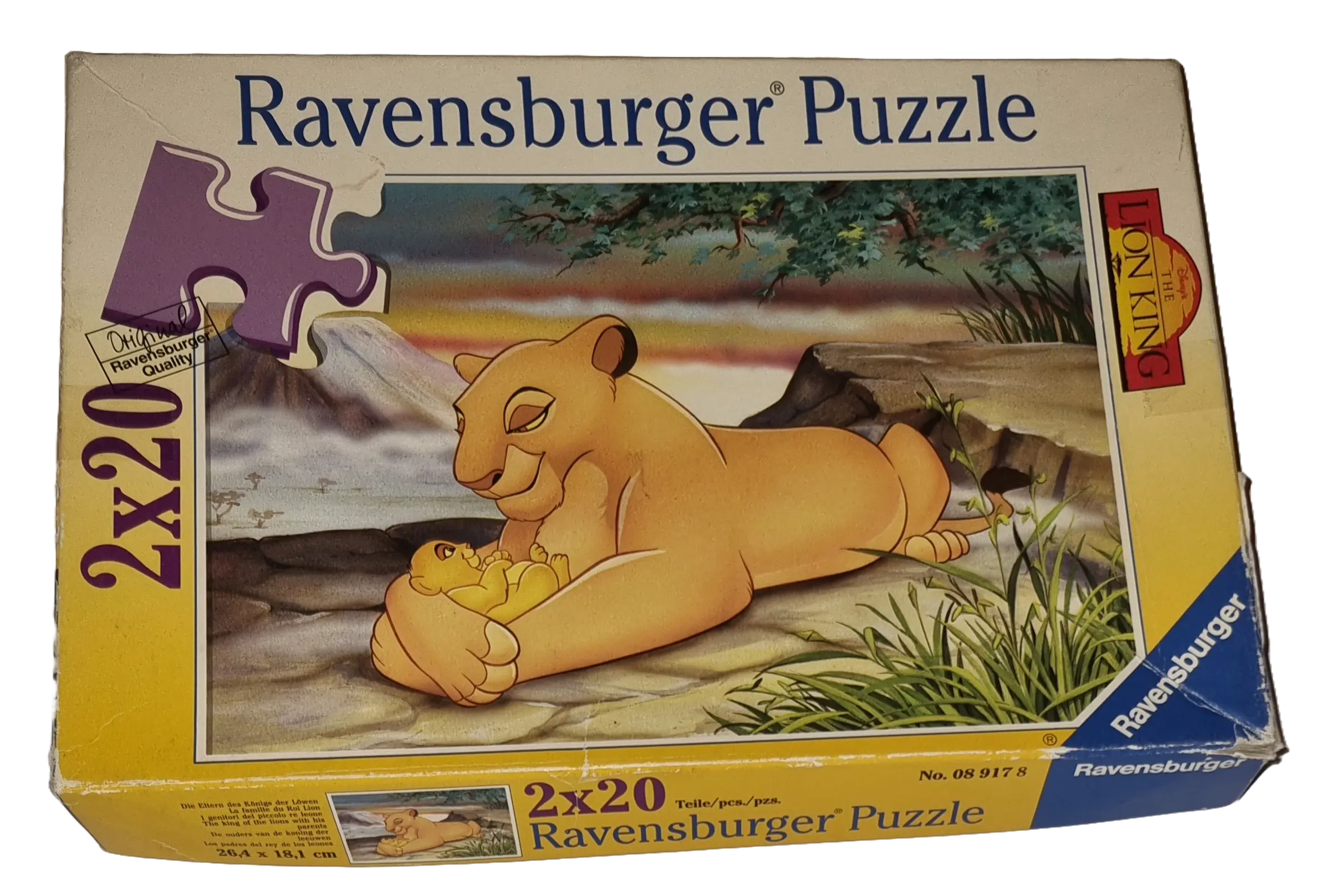 Ravensburger Puzzle 2 x 20 Teile Disney Lion the King 089178