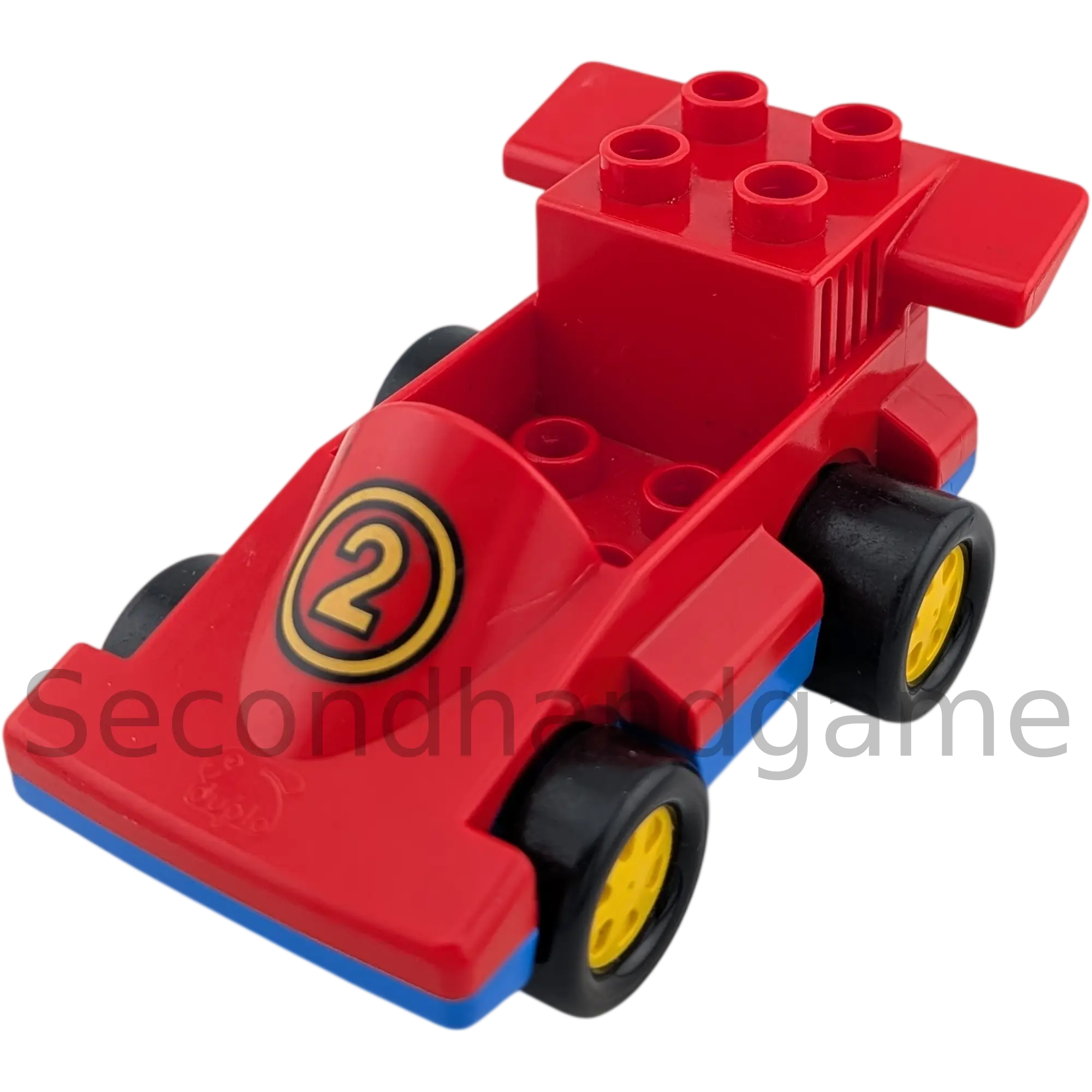 Lego Duplo Auto Rennauto Blau Rot Zahl 2 