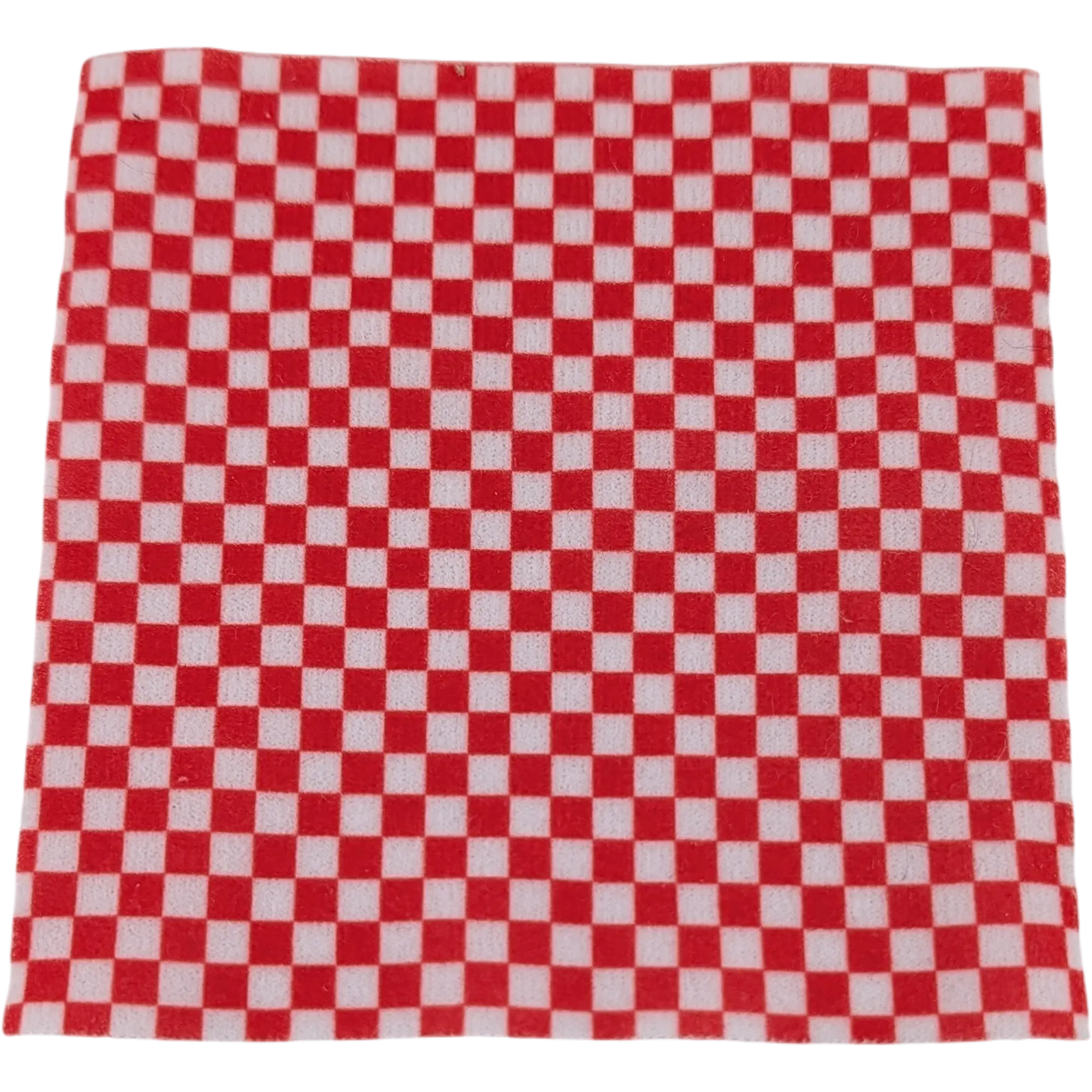 Lego Duplo Stoff Teppich Deko Haus Größe ca. 9x10cm Rot Weiß kariert