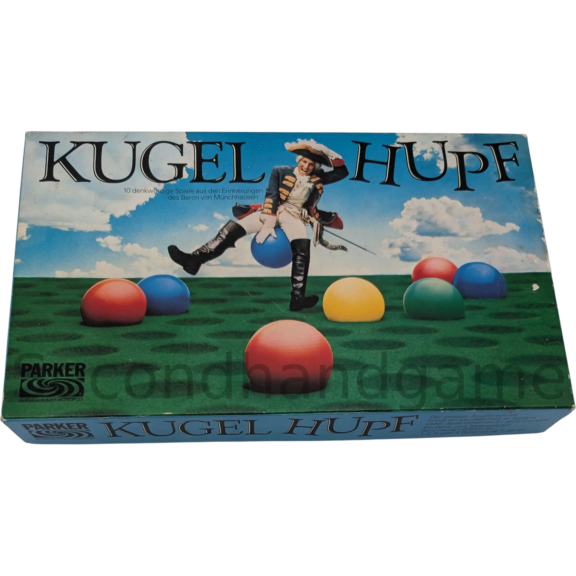 Parker Kugel Hupf von 1977 Ersatzkugel Grün