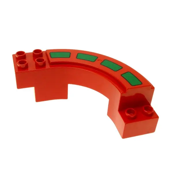 Lego Duplo 31205 Rennstrecke gebogene Kurve Rot