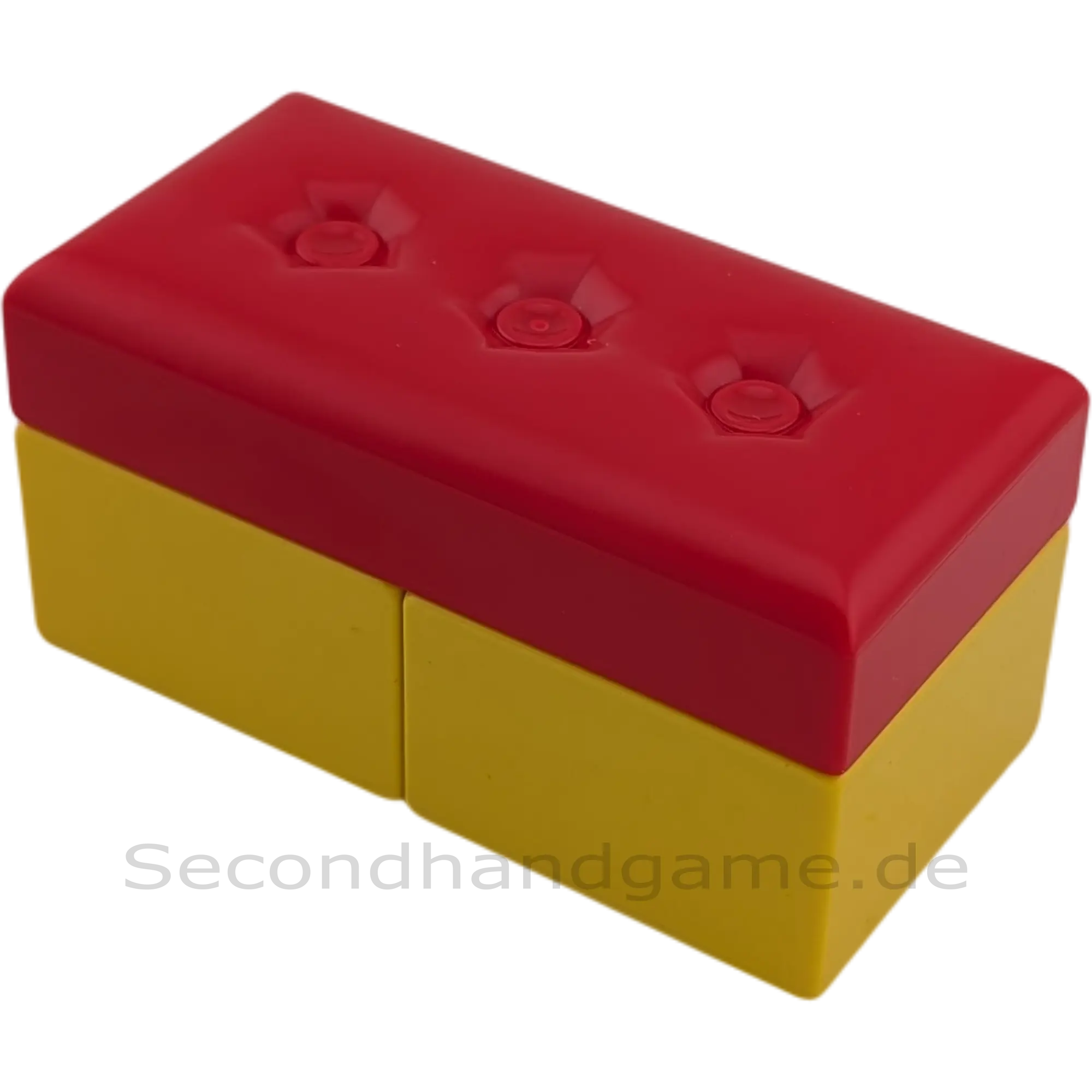 Lego Duplo Sofa Couch Wohnlandschaft rote Sitzkissen, gelbe Bank
