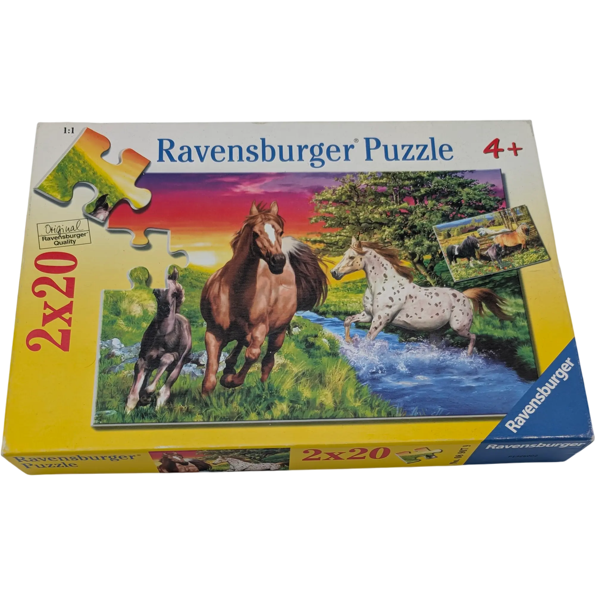 Ravensburger Puzzle 2x20 Teile 08907 Pferdewelt 