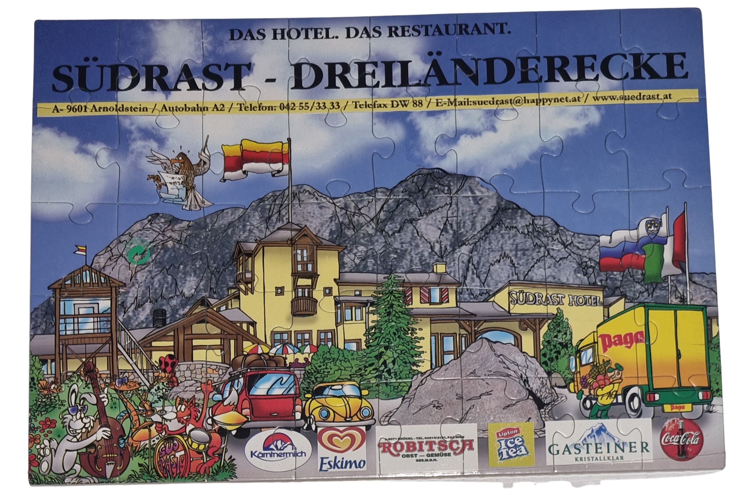 Südrast - Dreiländerecke Puzzle 40 Teile