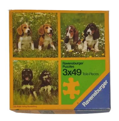 Ravensburger 3x49 Hunde in der Wiese 62357274