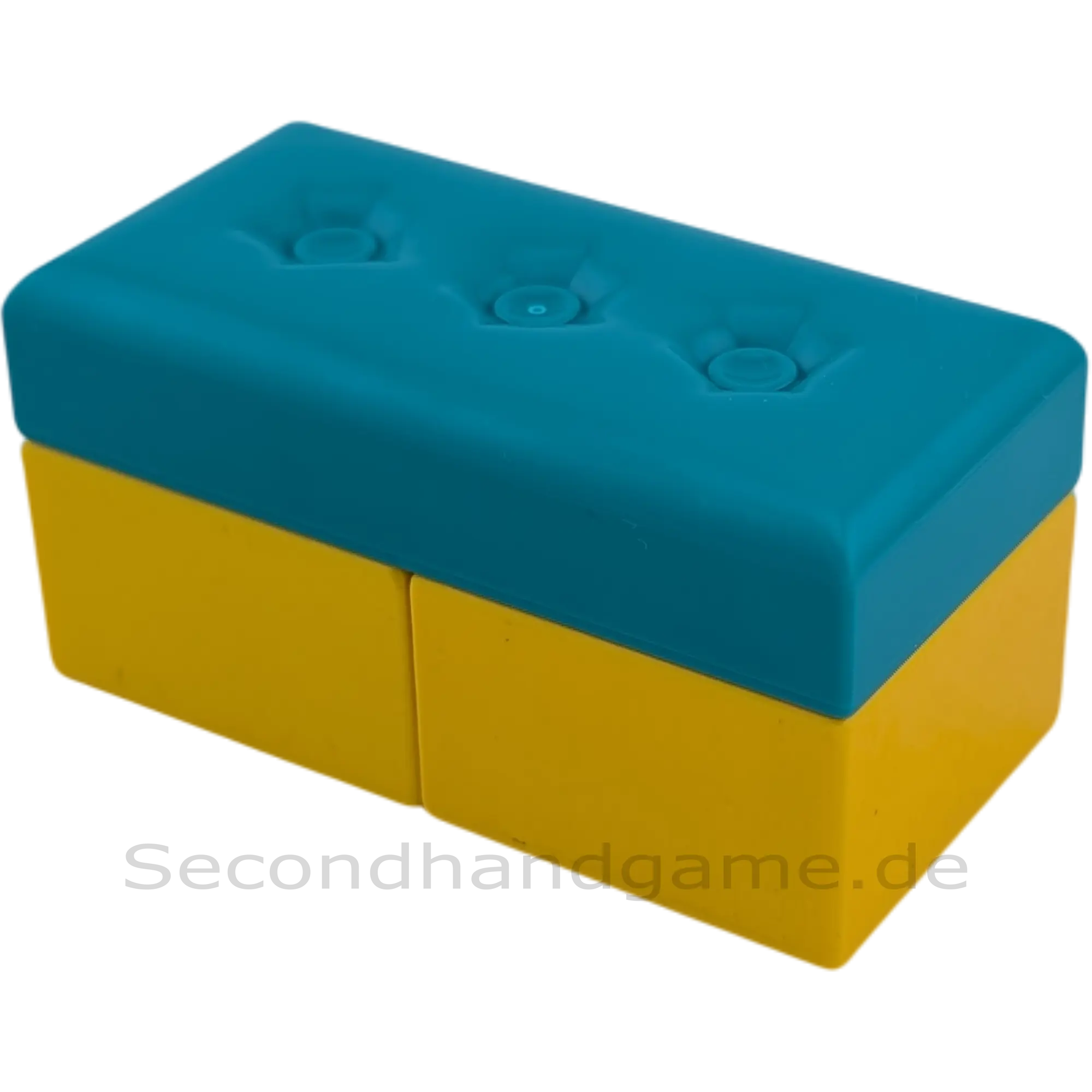 Lego Duplo Sofa Couch Wohnlandschaft türkise Sitzkissen, gelbe Bank